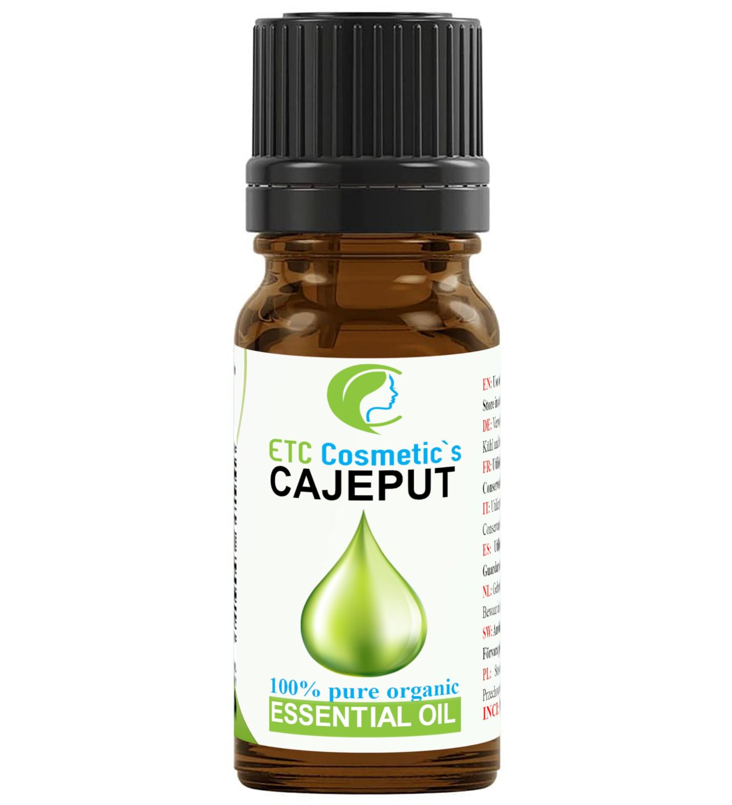 Organic Cajeput Essential Oil 10ml | 100% Pure & Natural | Fresh Herbaceous Aroma for Well-being - Buy Online on GoSupps.com