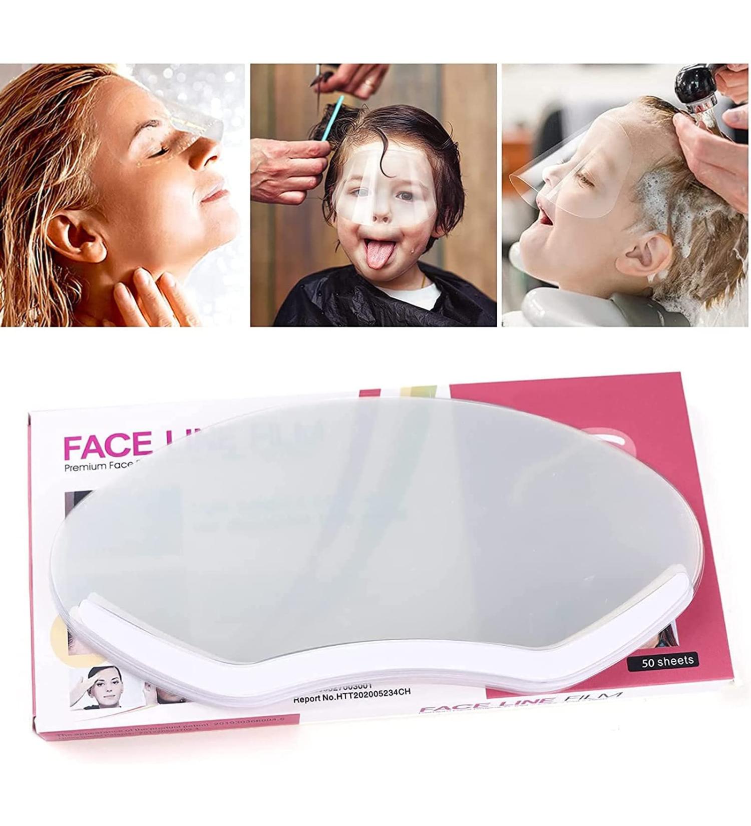 Kalolary 50 Pcs Hairdressing Transparent Visors - Haircut & Coloring Facial Protection for Salons - Buy Online on GoSupps.com