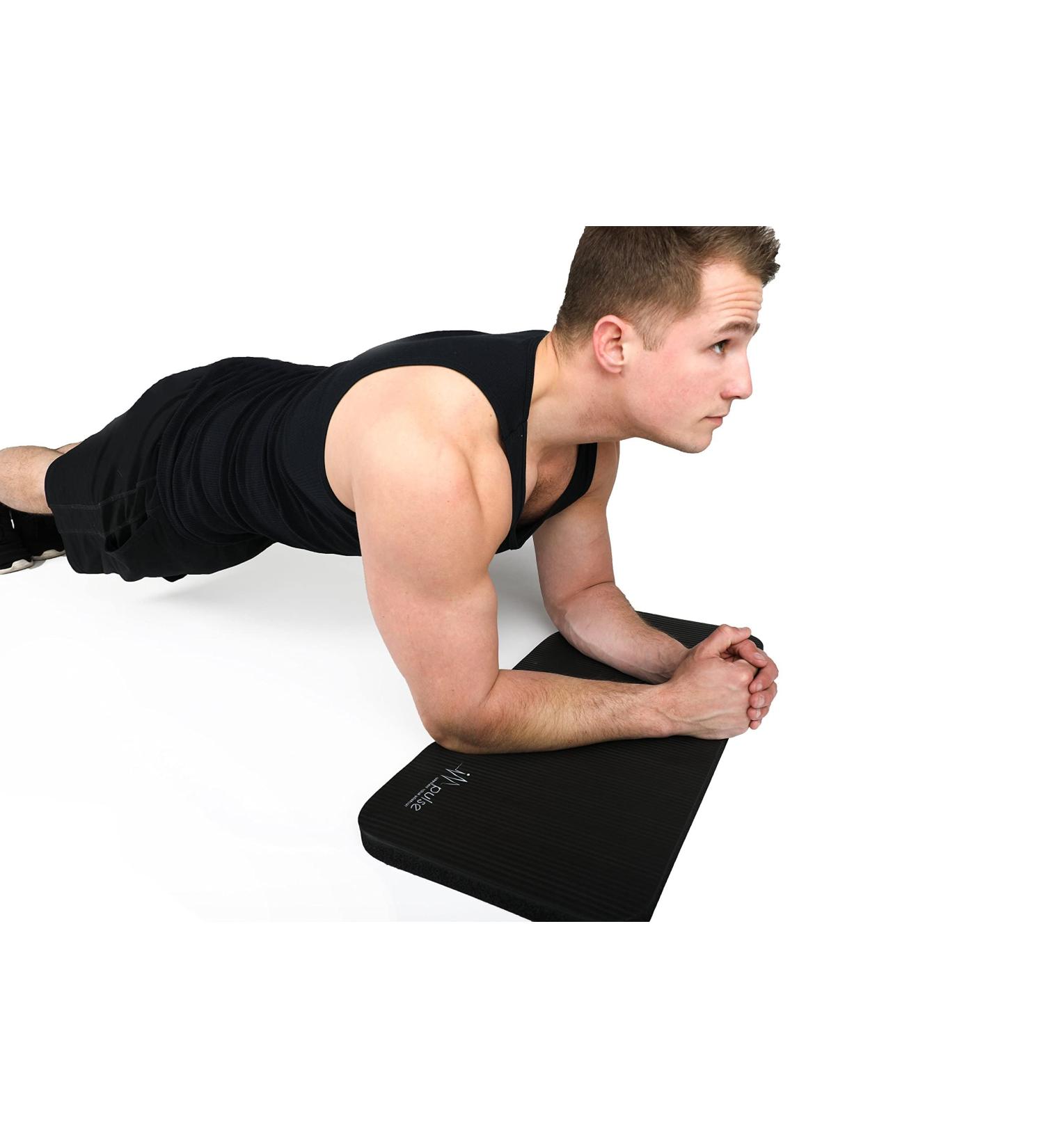Impulse Fitness Knee Mat - Extra Thick 25mm Cushioned Pad for Knees & Elbows | Portable Exercise Mat for Planks, Ab Rollers, Yoga - Buy Online on GoSupps.com