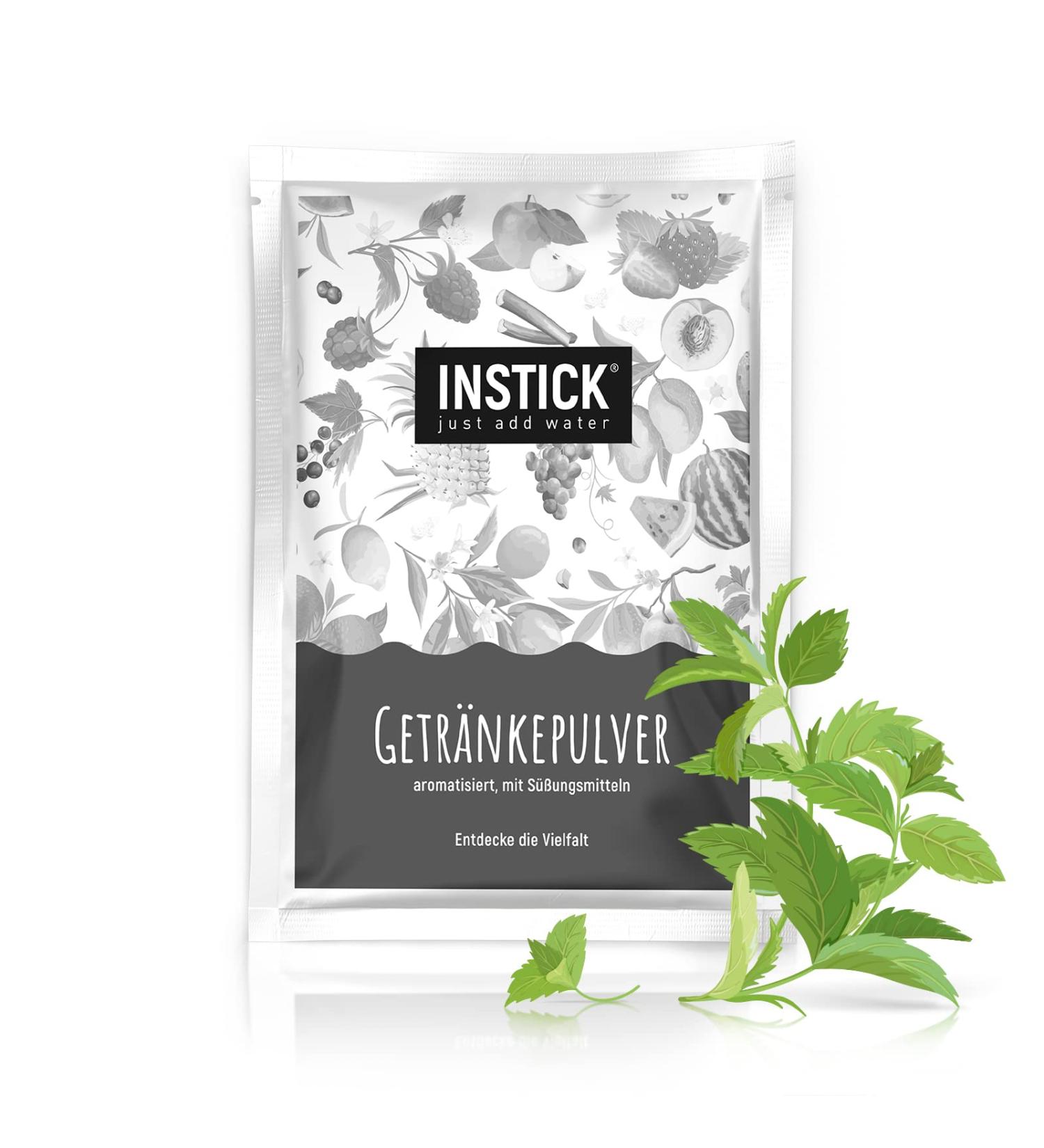 Intick Sugar-Free Instant Drink | Garden Mint Flavor | Vegan & Low-Calorie Drink Powder | 18L Pack with Vitamin C - Buy Online on GoSupps.com