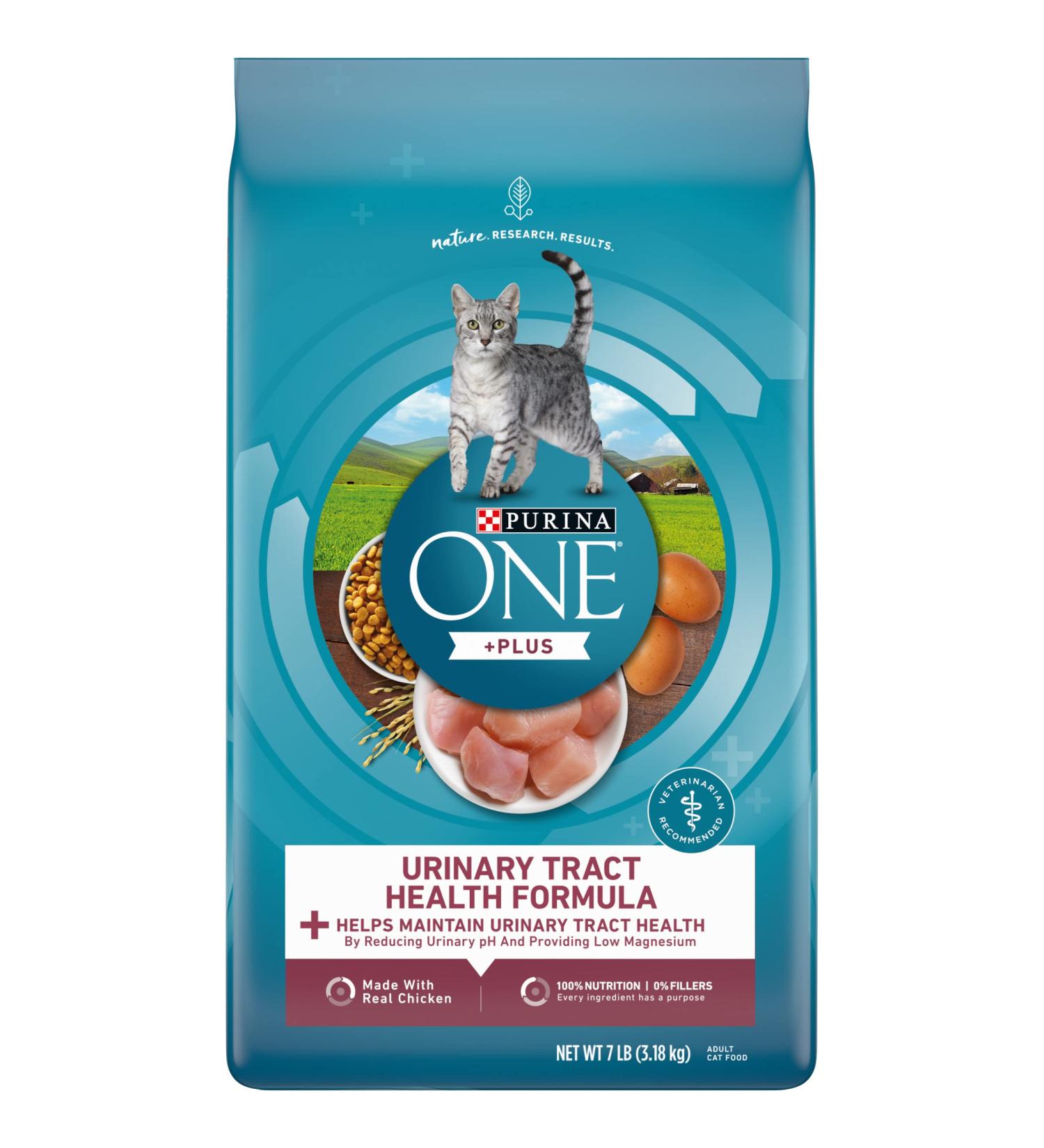 Purina ONE Urinary Tract Health High Protein Natural Adult Cat Food - Chicken, 7 lb Bag - Buy Online on GoSupps.com