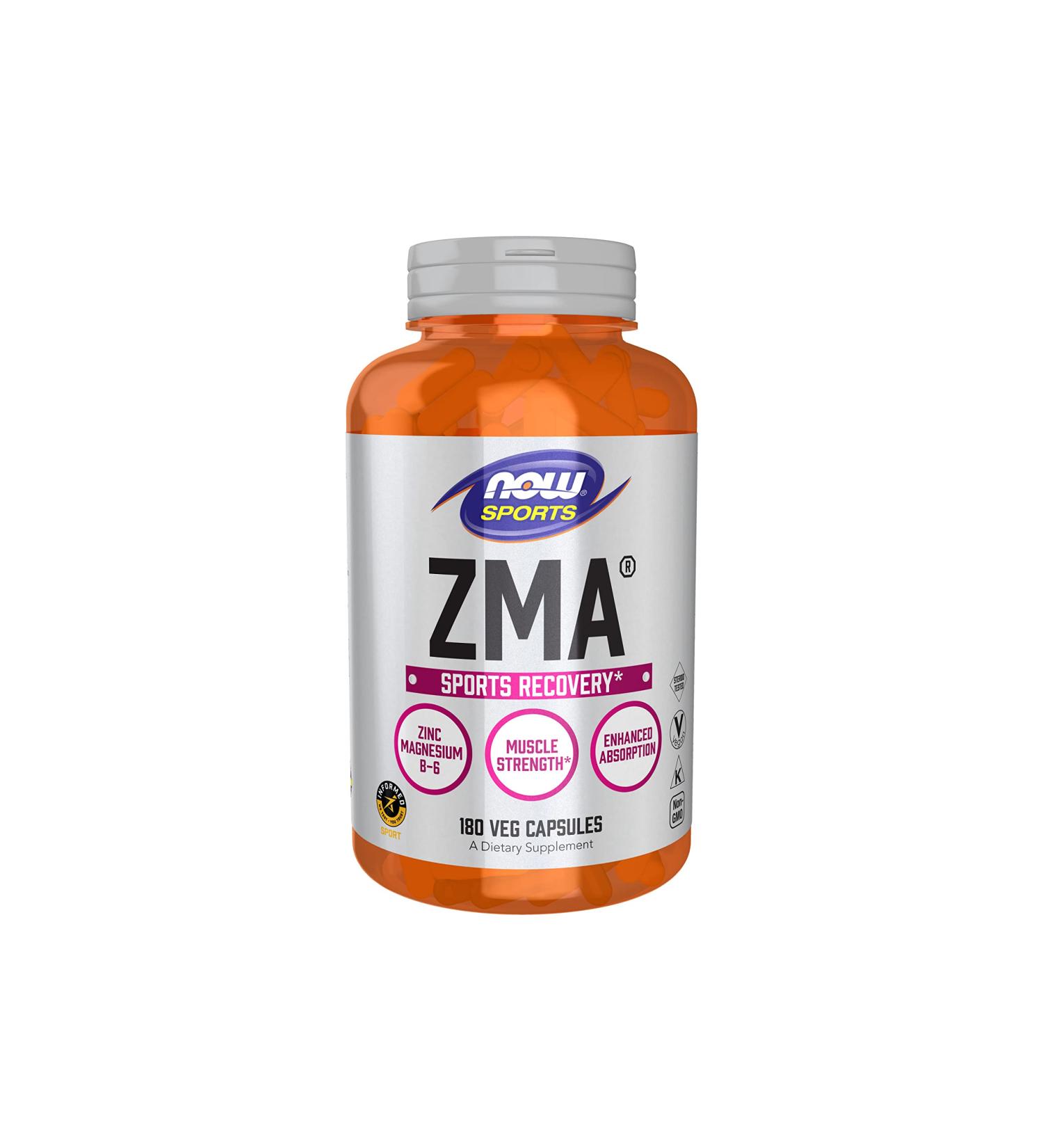 Now Foods ZMA Sports Recovery 180 Capsules | Boost Performance & Muscle Recovery - Buy Online on GoSupps.com