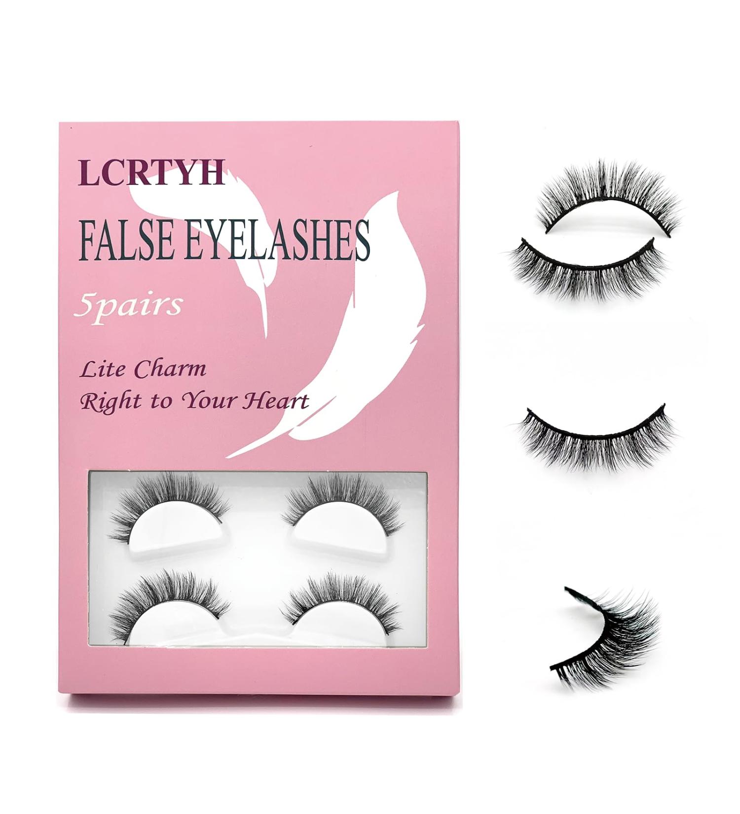 Buy 3D Natural Volume False Eyelashes - 5 Pairs Cat Eye Fox Glamour Lashes Soft & Reusable Easy to Wear - International Shipping Available - Buy Online on GoSupps.com
