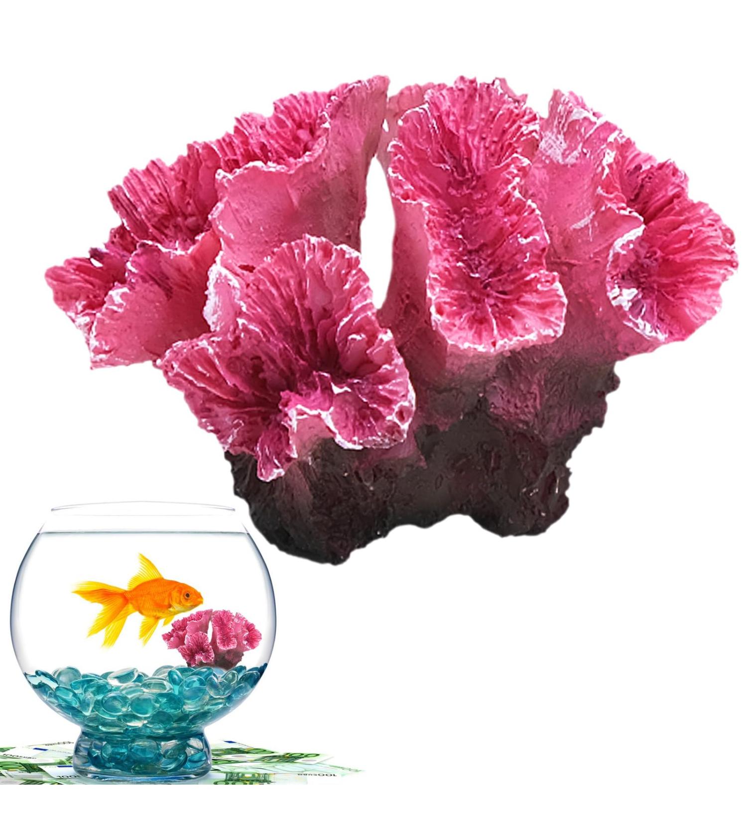 Artificial Coral Ornaments | LTHhermelk Pink Aquarium Decoration for Fish Pools & Landscapes - Buy Online on GoSupps.com