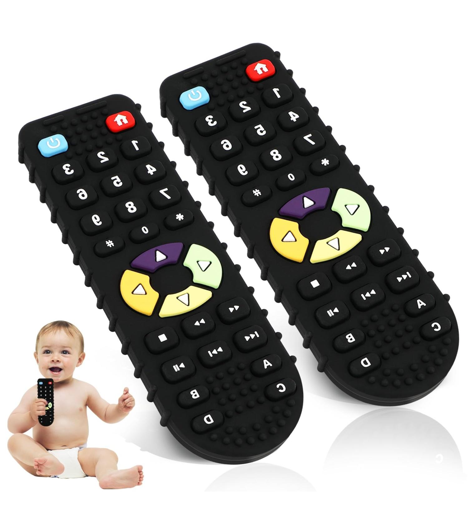 Rubessia BPA-Free Baby Biting Toys | Silicone Teething Remote Control Ring for 0-24+ Months | Safe Dental Aid & Nursing Accessory - Buy Online on GoSupps.com