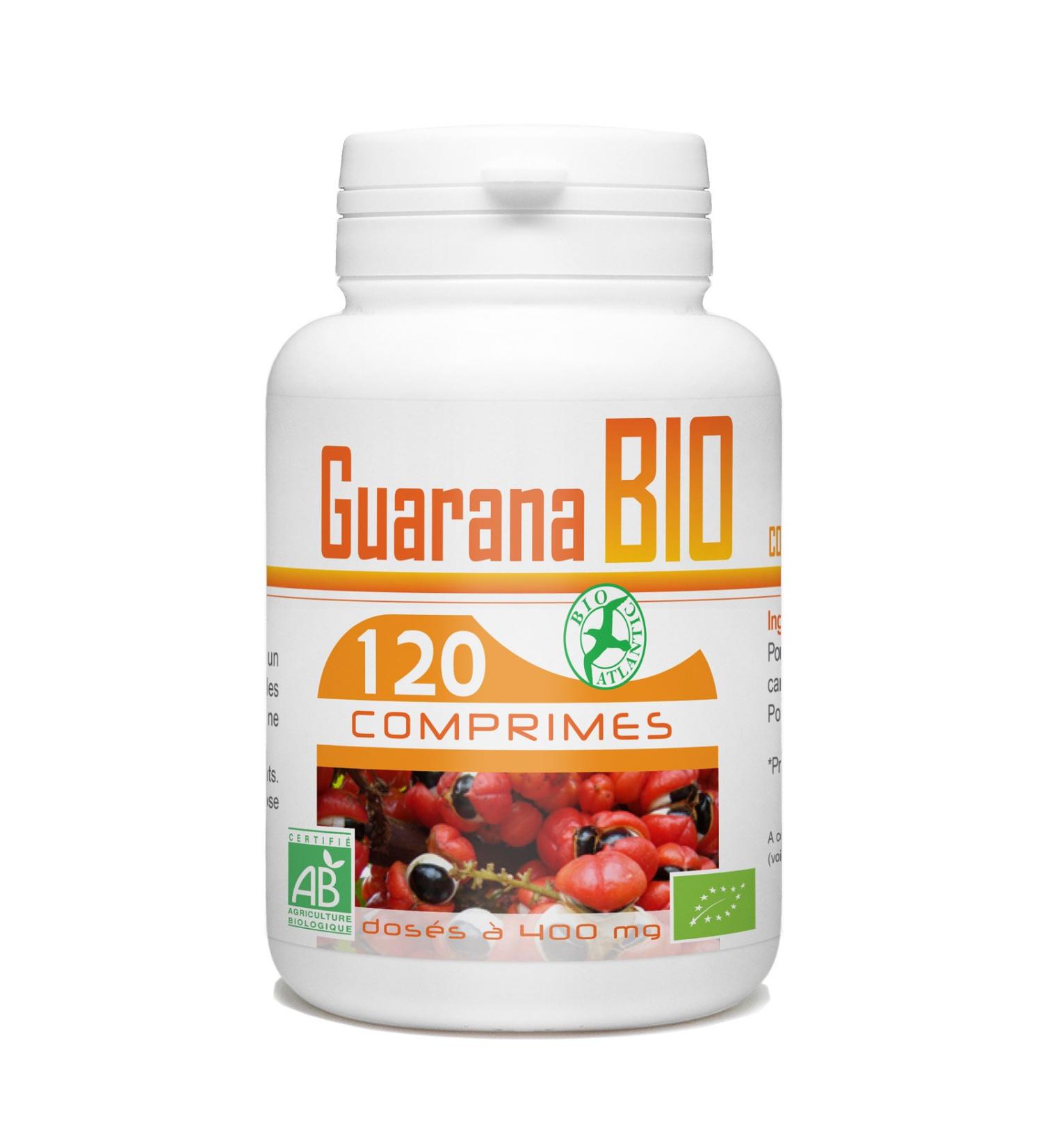 Organic Guarana - 400 mg - 120 tablets - Buy Online on GoSupps.com
