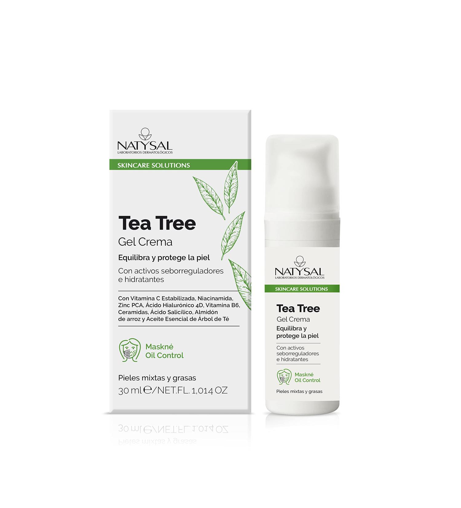 Natysal Tea Tree Cream Gel 30 ml for Combination and Oily Skin - Buy Online on GoSupps.com