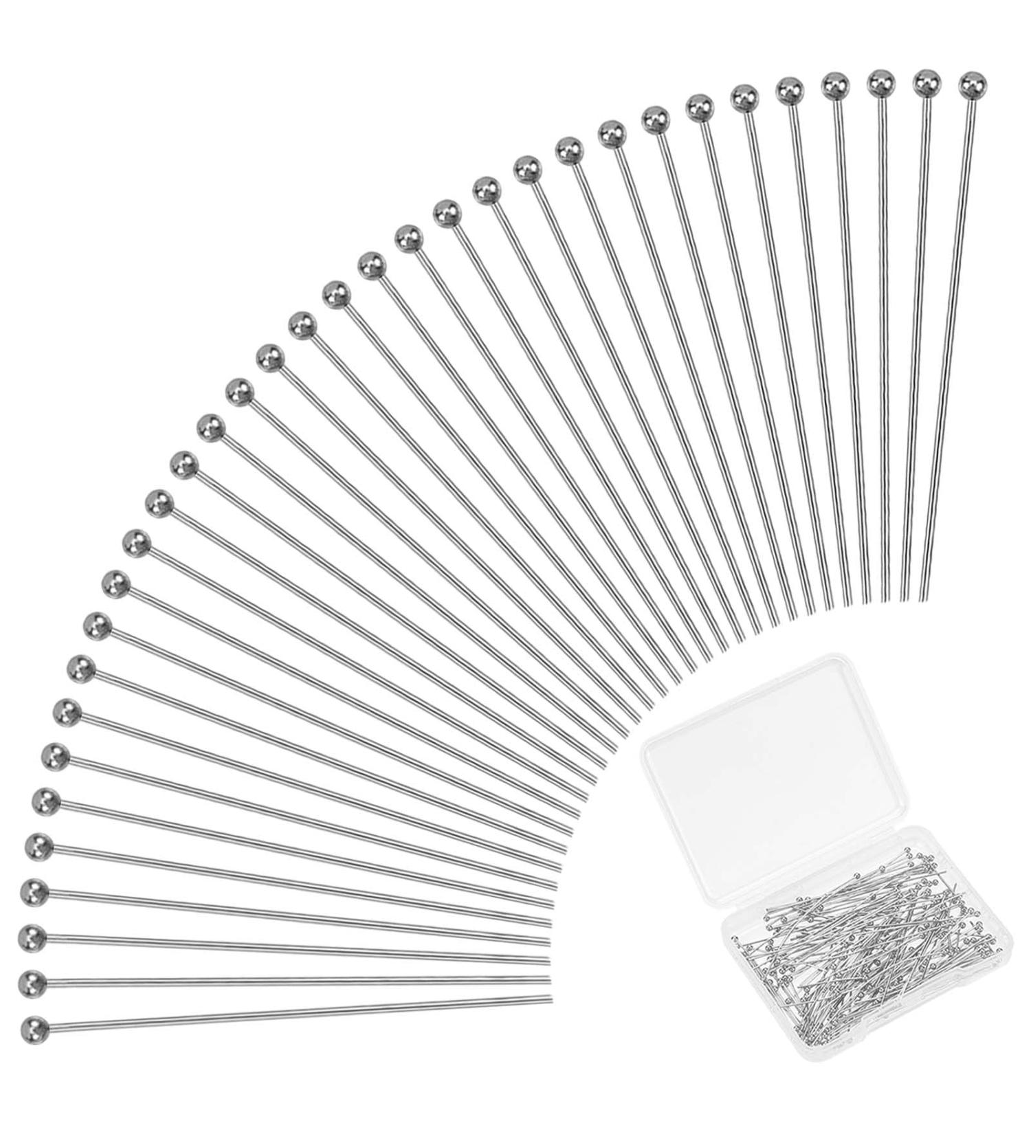 PandaHall 304 Stainless Steel Ball Head Pins 40mm 500pcs - Jewelry Making Pins for Earrings, Pendants, Bracelets - 21 Gauge Bendable Headpin - DIY Craft Supplies - Buy Online on GoSupps.com