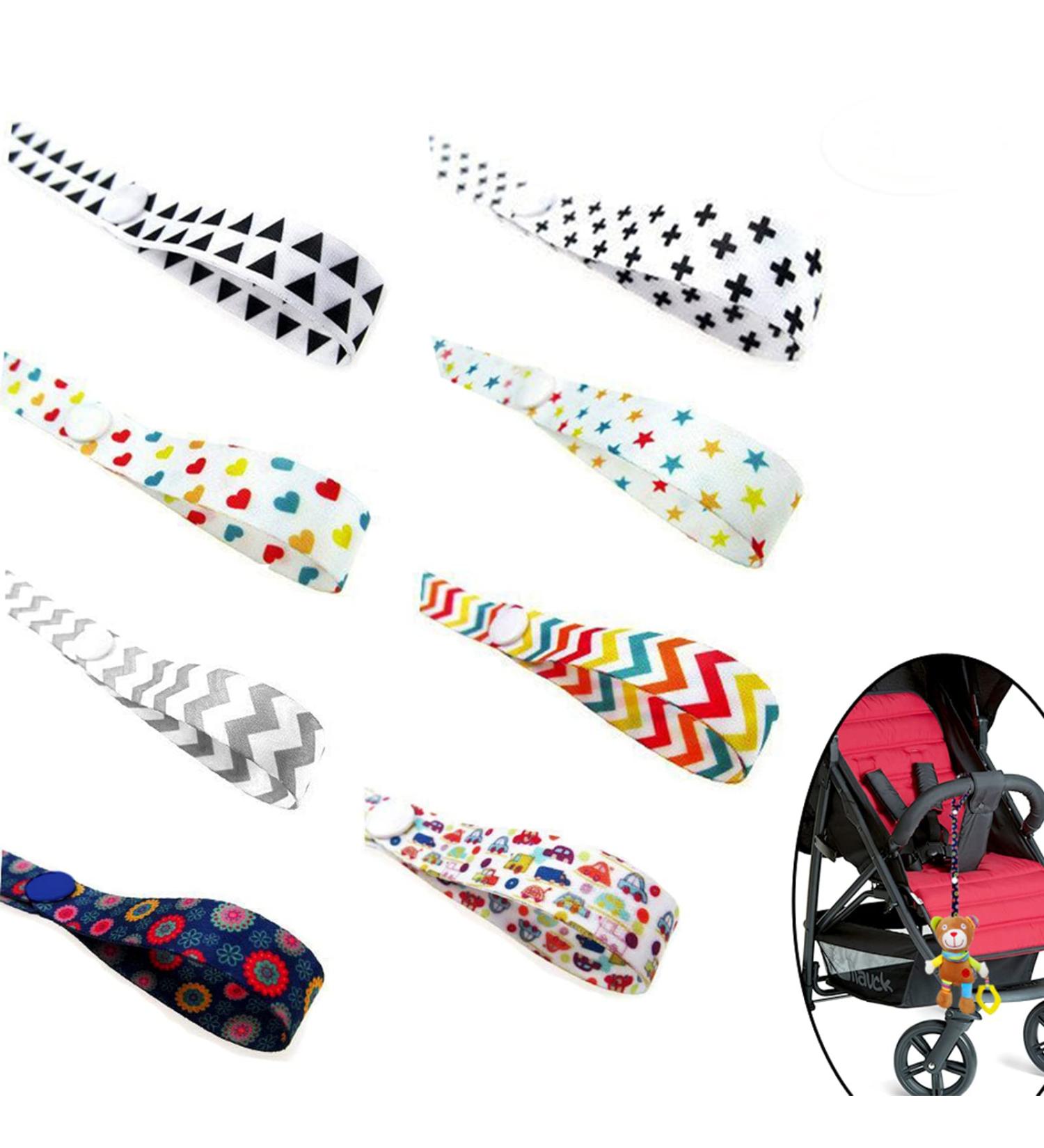 Strap Toy Holder - 8 Pack Adjustable Anti-Drop Clip Belt for Prams & Portable Use - Buy Online on GoSupps.com