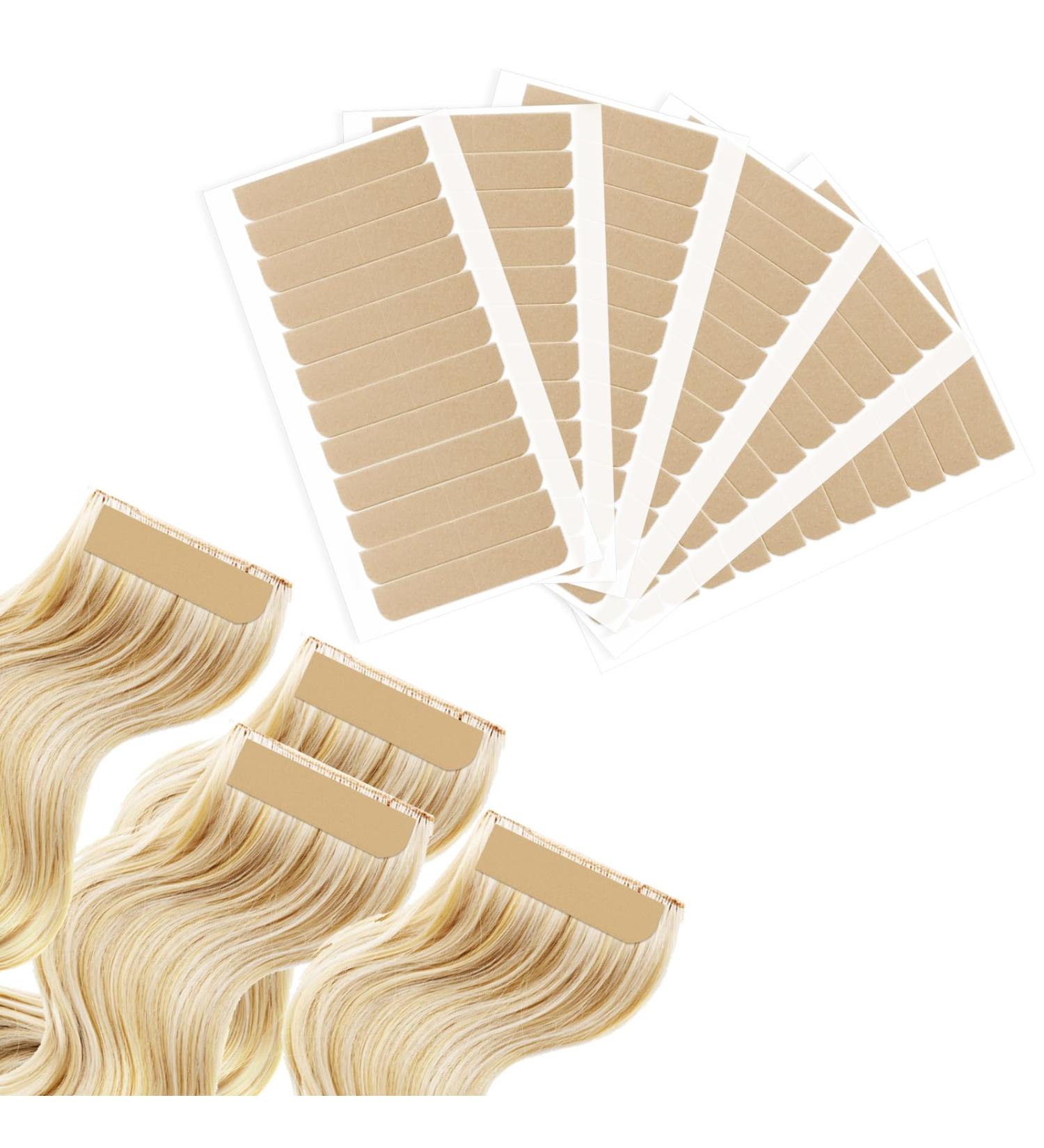 144pcs Double Sided Wig Tape Tabs for Hair Extensions - Brown | Waterproof & Easy to Use - Buy Online on GoSupps.com