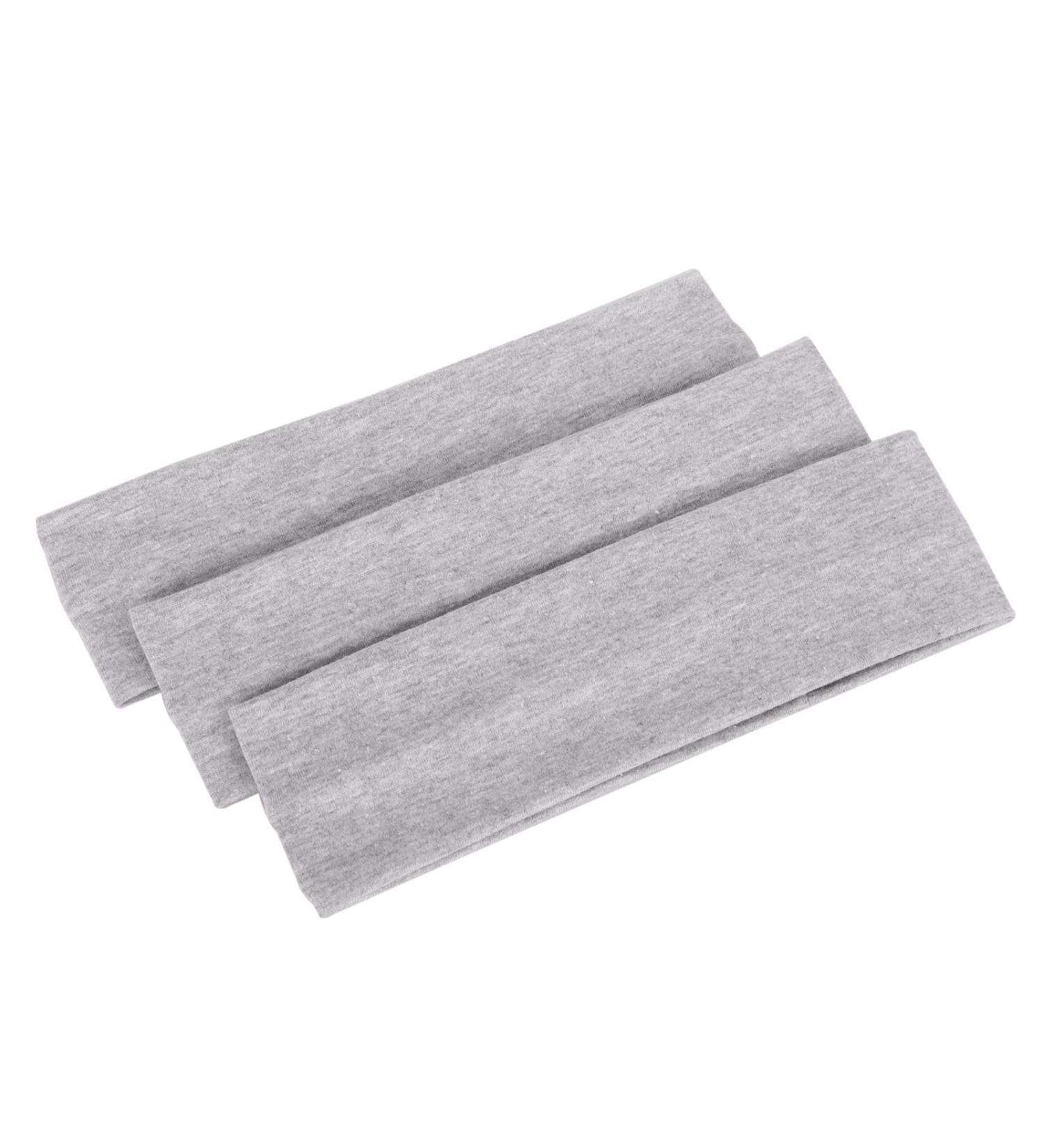 MapofBeauty 3 Pack Yoga Headbands - Stretchy Cotton Hair Wraps for Sport Running & Gym - Gray - Buy Online on GoSupps.com