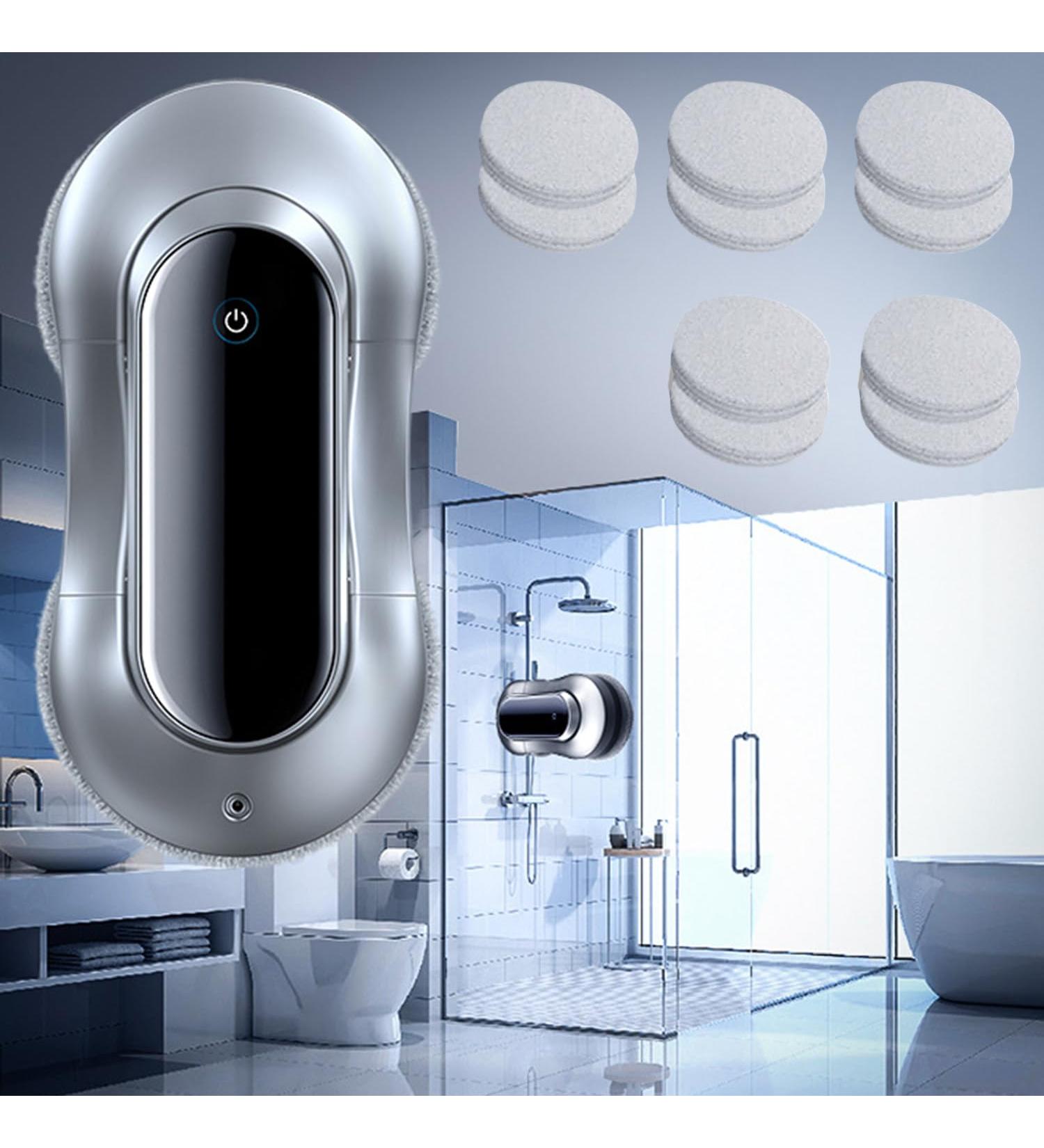 CHHMAELOVE Upgrade 4-Way Dual Water Spray Window Cleaning Robot Remote Control 10 Mop Pads and 3500Pa Strong Suction for Windows/Tiles/Glass Door - Buy Online on GoSupps.com