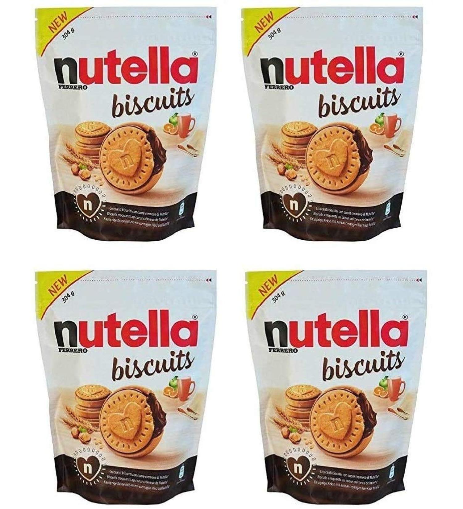 Nutella Biscuits Sachet de 22 Biscuits 304g (lot de 4) - Buy Online on GoSupps.com