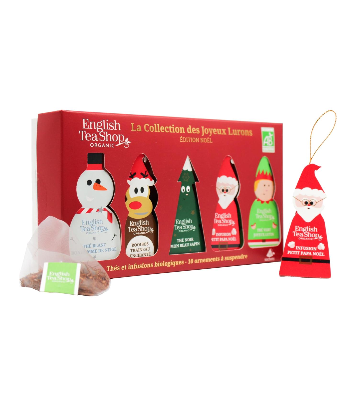 English Tea Shop - Joyeux Lurons - Coffret th s et infusions bio - Id e cadeau No l - 10 sachets pyramides - Id al offrir 10 unit s - Buy Online on GoSupps.com