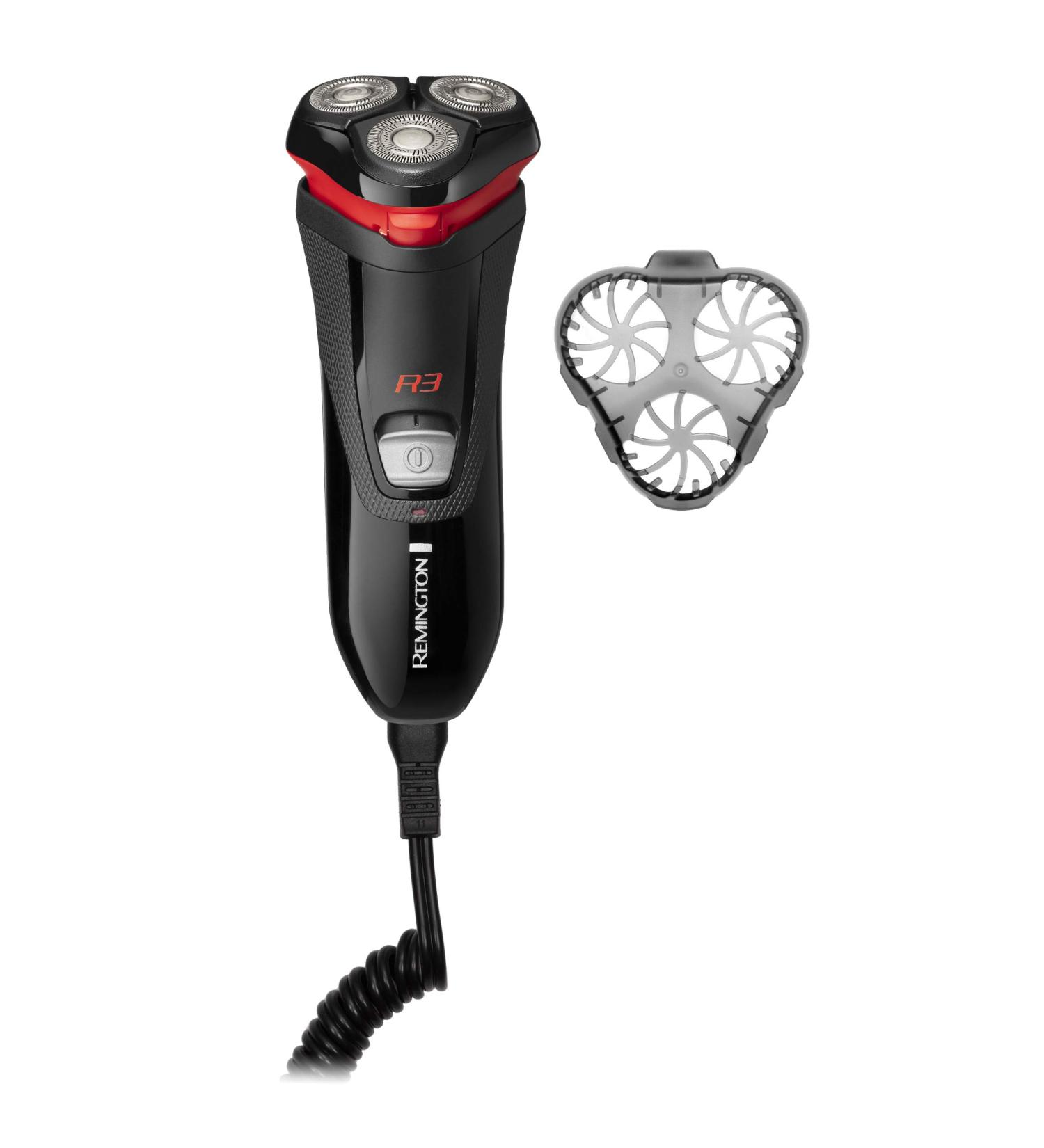 Remington R3000 Style Series R3 Electric Shaver with 3-Day Stubble Trimmer - Black/Red | Corded Rotary Razor - Buy Online on GoSupps.com