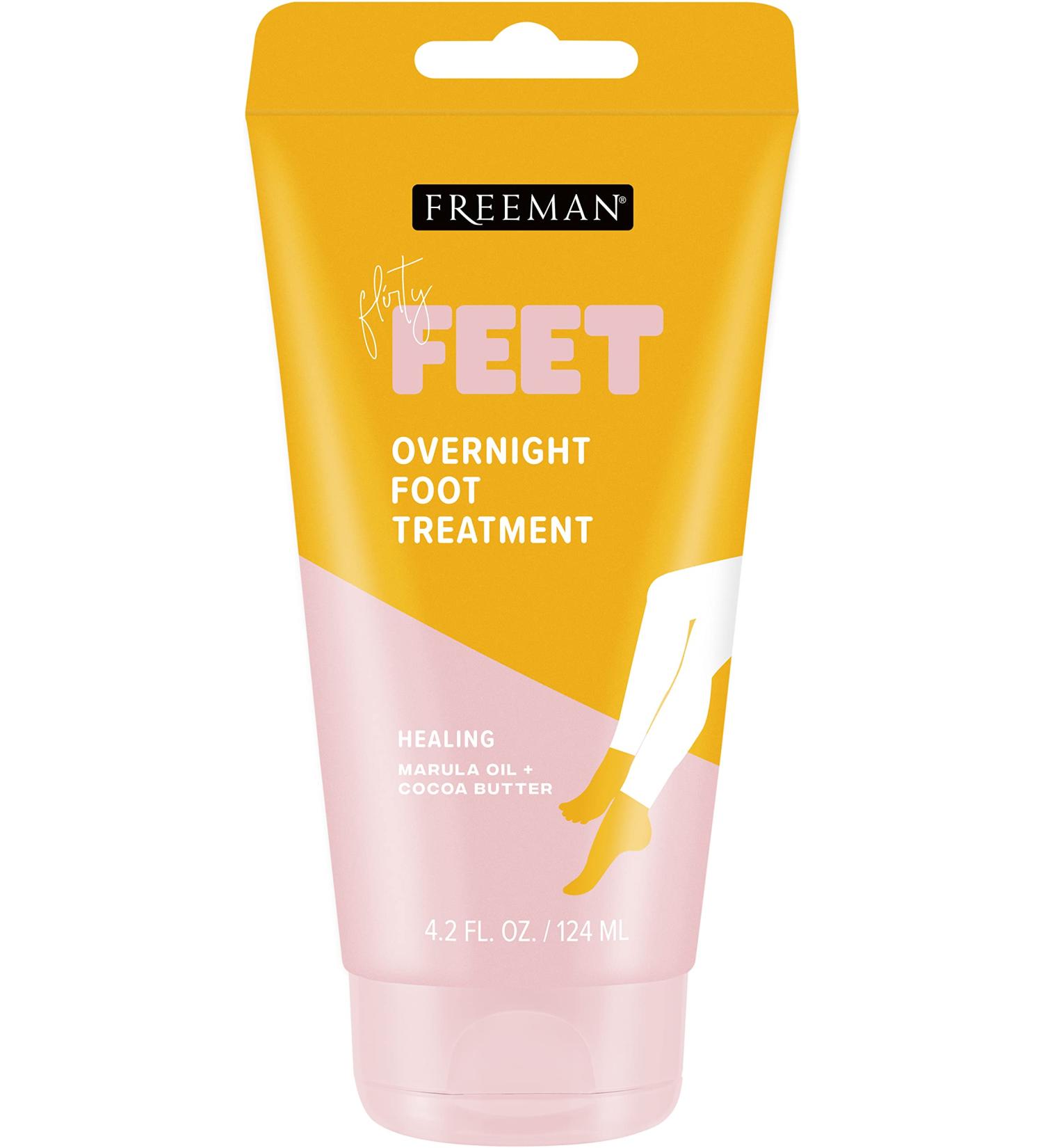 FREEMAN Bare Foot Overnight Foot Treatment 4.2 Ounce (124ml) (2 Pack) (18401-QBC-OS)