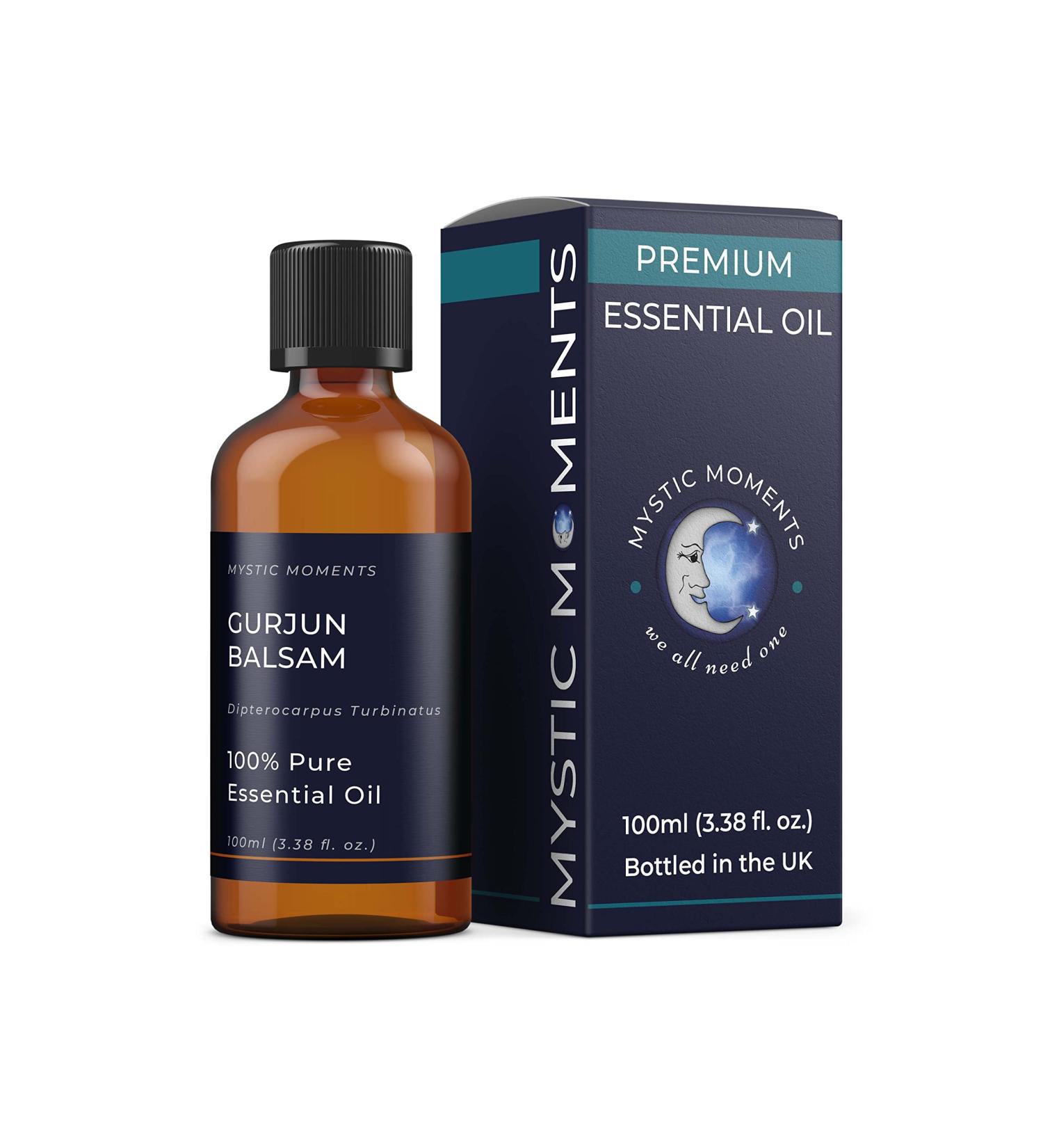 Mystic Moments Gurjun Balsam Essential Oil 100ml - Pure Natural Oil for Diffusers Aromatherapy & Massage Mixtures | Global Shipping - Buy Online on GoSupps.com
