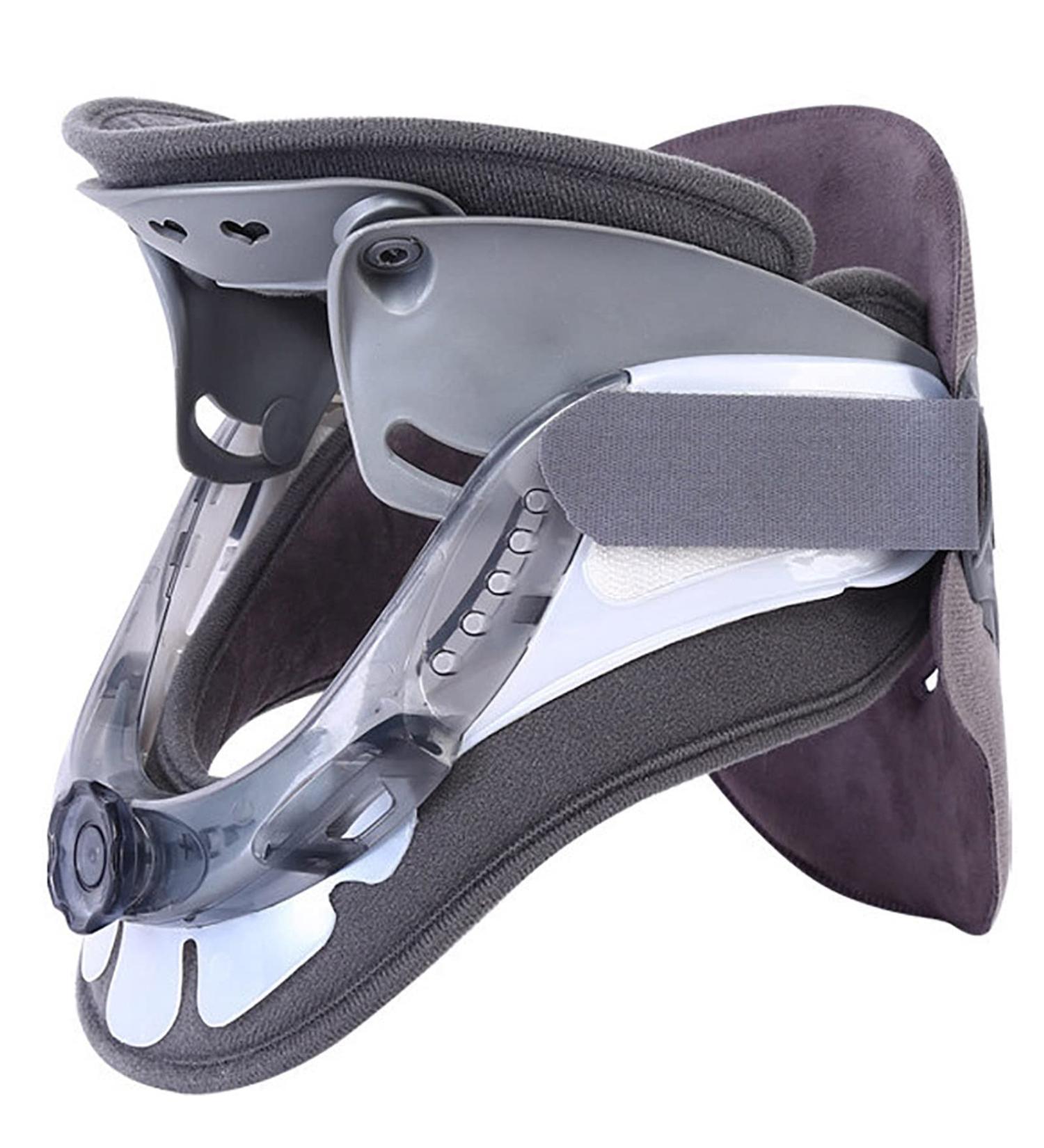 Cervical Neck Traction Device Neck Pain Relief Device with Adjustable Ergonomi and Airbag Support Stretcher for Home Improved Spine Alignment(Grey) - Buy Online on GoSupps.com