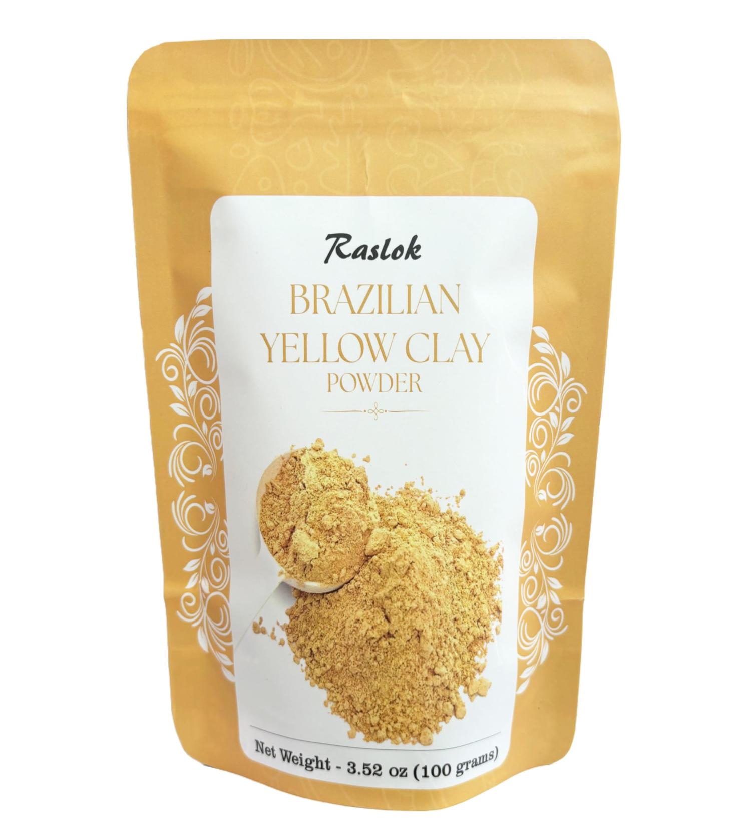 Brazilian Yellow Clay | For Face Masks DIY Soap and Scrub (3.52 Ounces) 3.52 Ounces