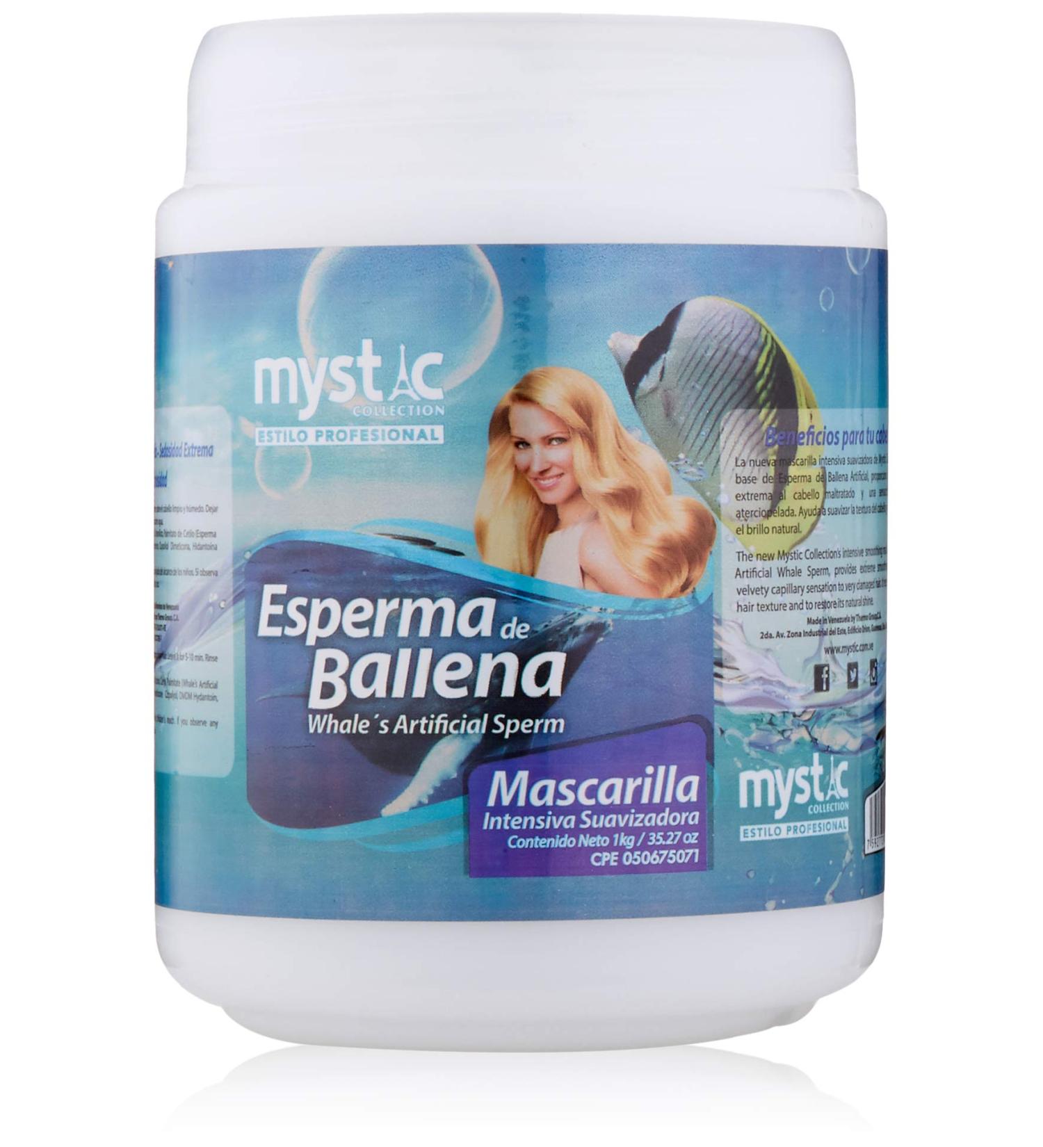 Kleravitex Whale Sperm Hair Mask Treatment 35 Oz - Nourishing & Repairing for Damaged Hair - Artificial Sperm Mask for Smooth & Shiny Hair - Fragile Hair Repair (Esperma de Ballena) - Buy Online on GoSupps.com