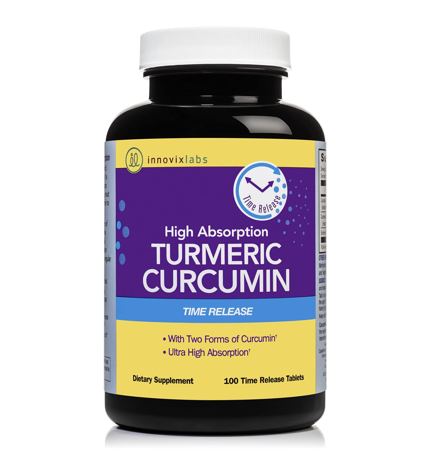 High Absorption Curcumin - 100 Time Release Tablets | InnovixLabs - Buy Online on GoSupps.com