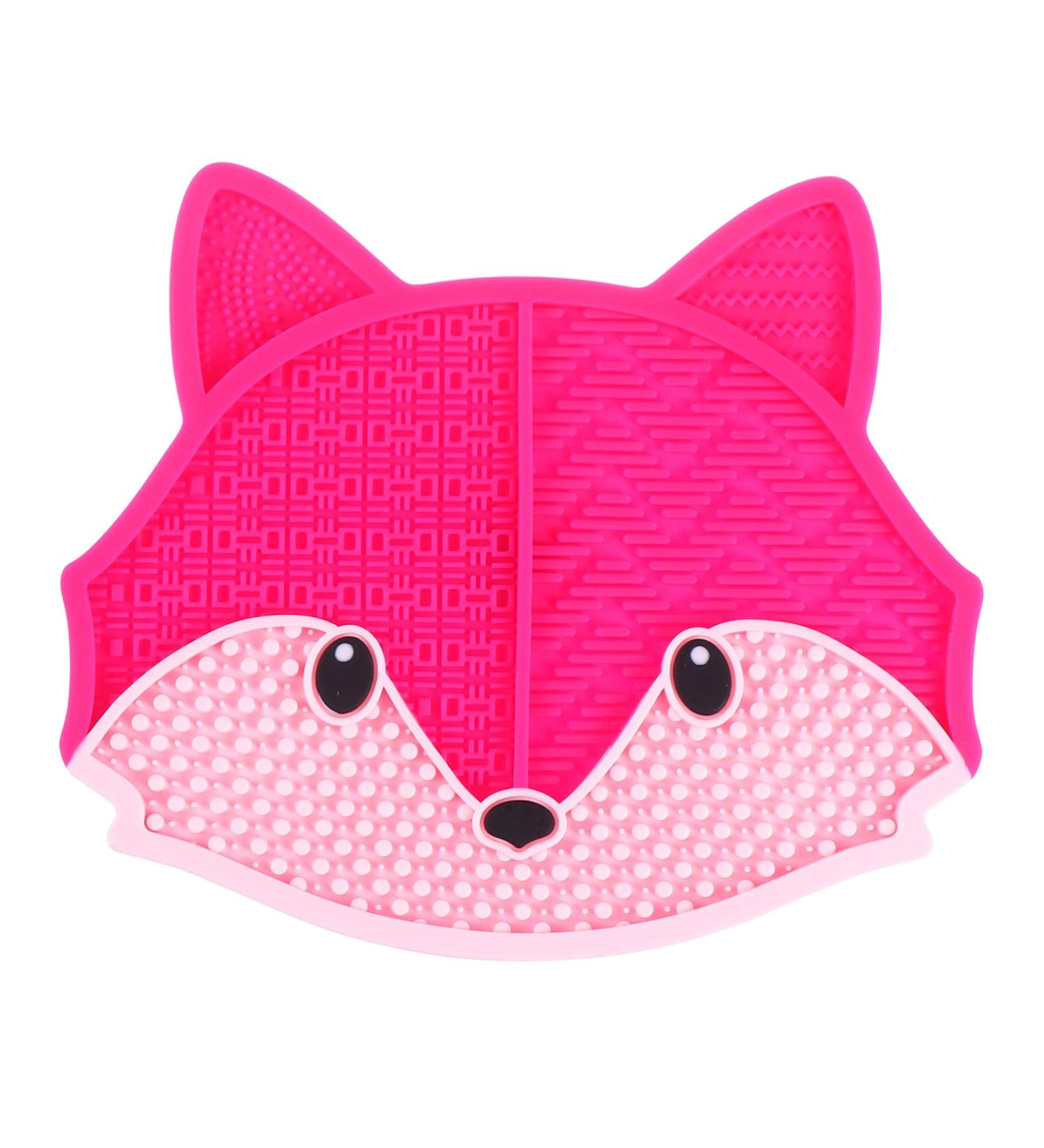 FRCOLOR 3pcs Fox Scrub Makeup Brushes & Cleaning Mat | Dry Brush Cleaner & Color Remover | Beauty Tools for Effortless Makeup Cleaning - Buy Online on GoSupps.com
