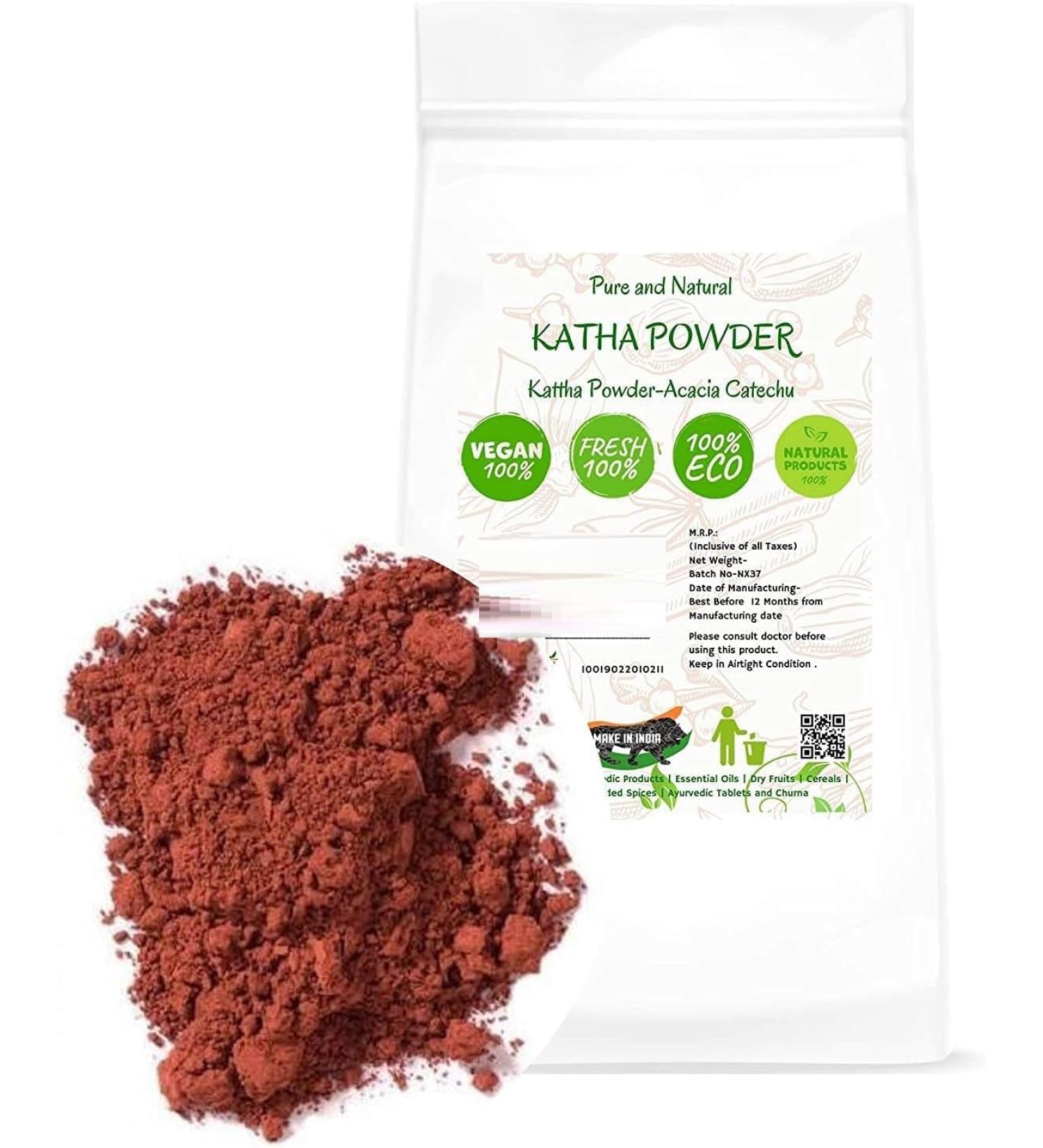 YAAJ Pure en Natural Katha Powder Kattha PowderAcacia Catechu 100 GMS