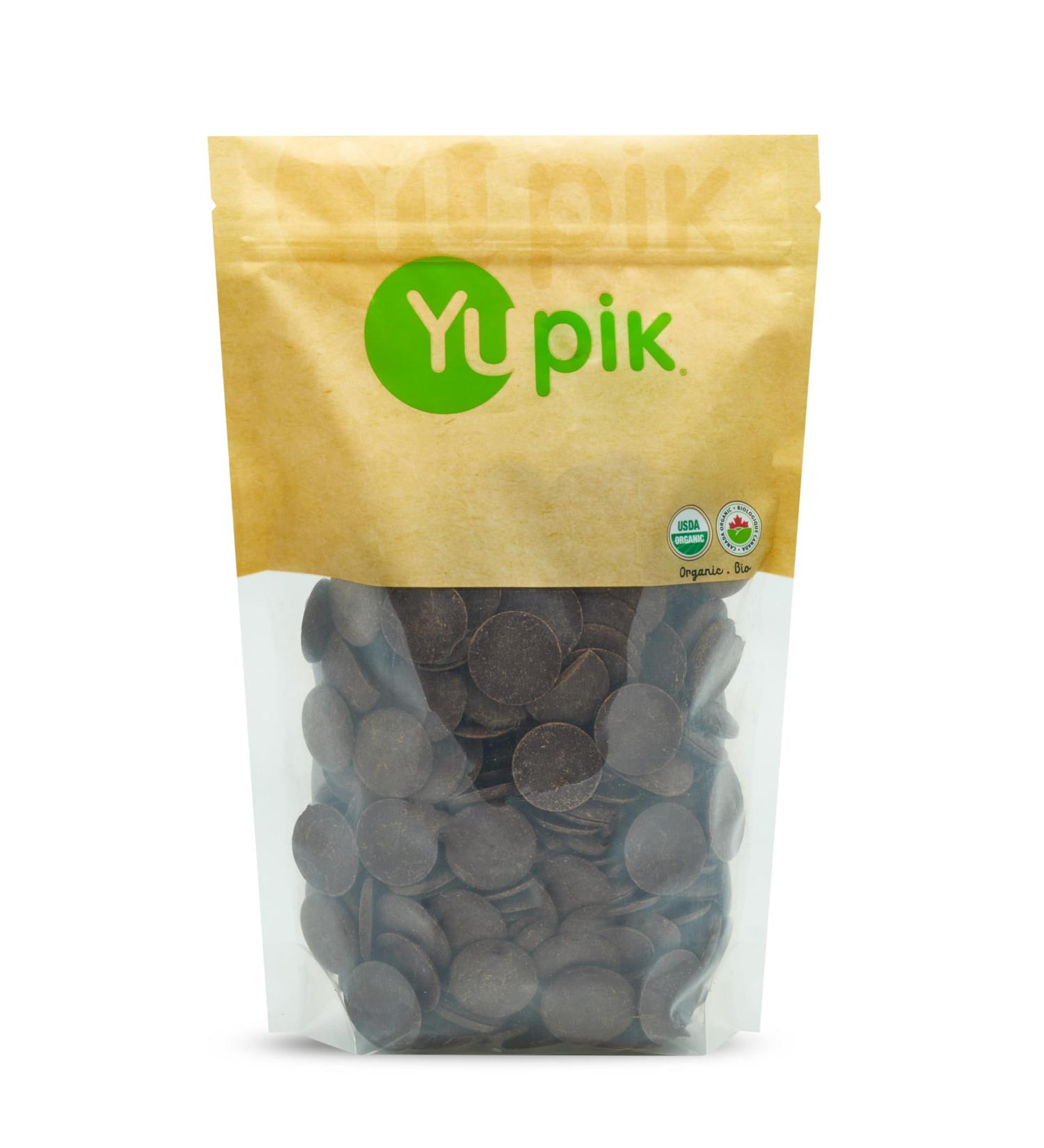 Yupik Organic Cocoa Liquor Wafers (100-Percent Cocoa Paste Natural) 1 Kilogram 1 kg - Buy Online on GoSupps.com