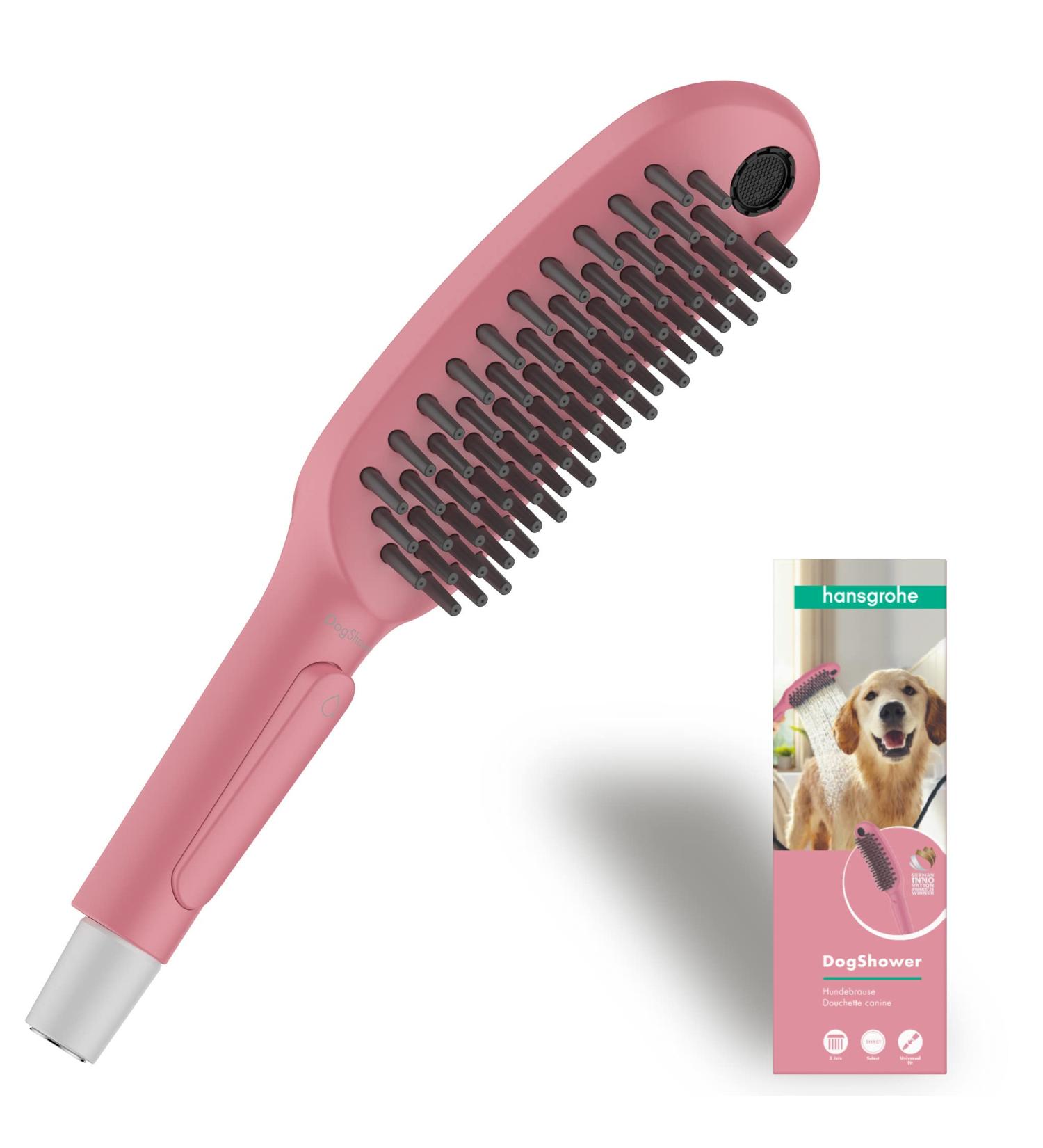 Shop Hansgrohe Dog Shower - Water-Saving Grooming Shower with 3 Jet Types for Puppies & Dogs - Pink - Buy Online on GoSupps.com