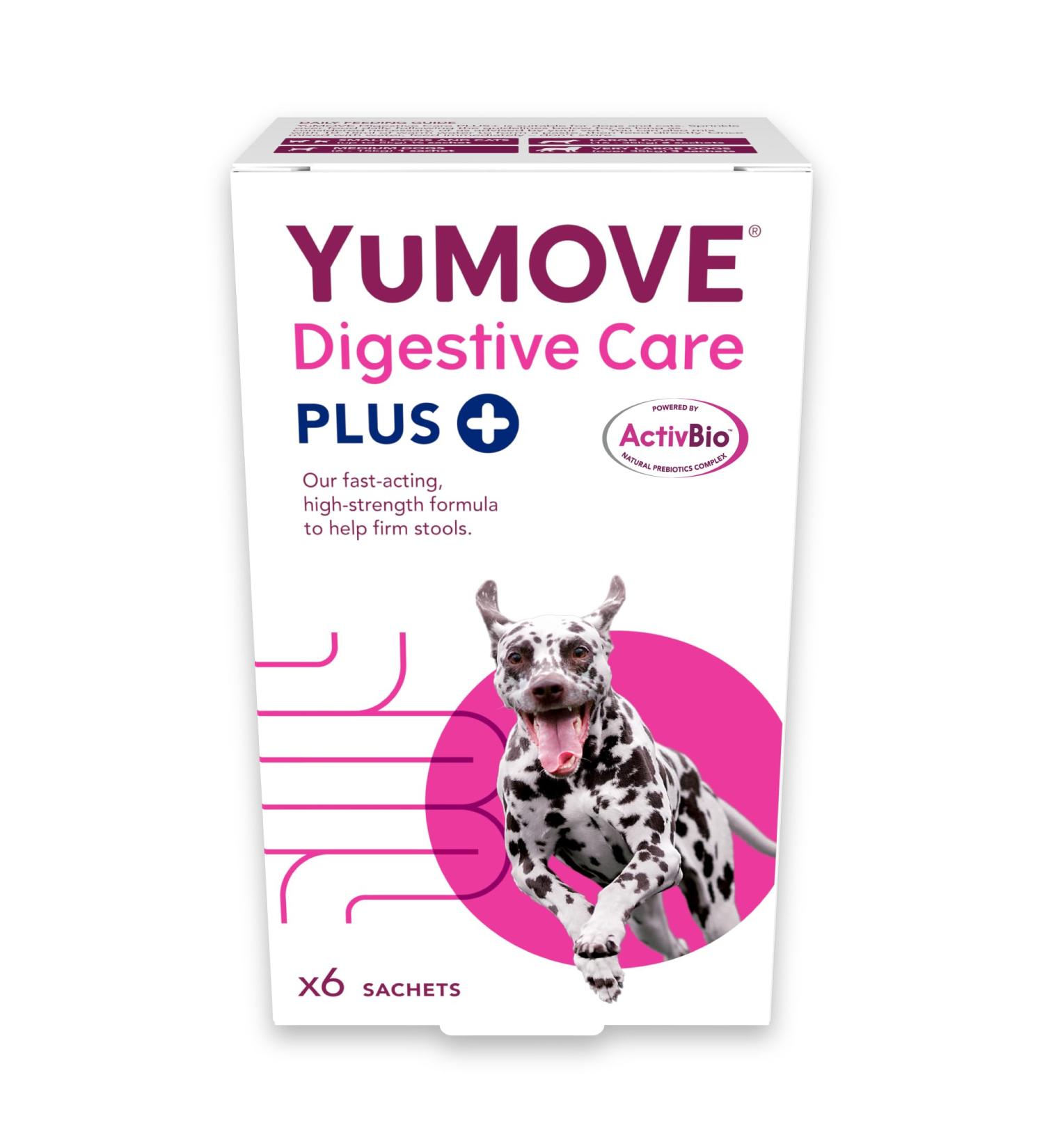 YuMOVE Digestive Care PLUS | Veterinary Strength Probiotic Support for Dogs & Cats | Fast-acting Digestive Aid | 6 Sachets - Buy Online on GoSupps.com