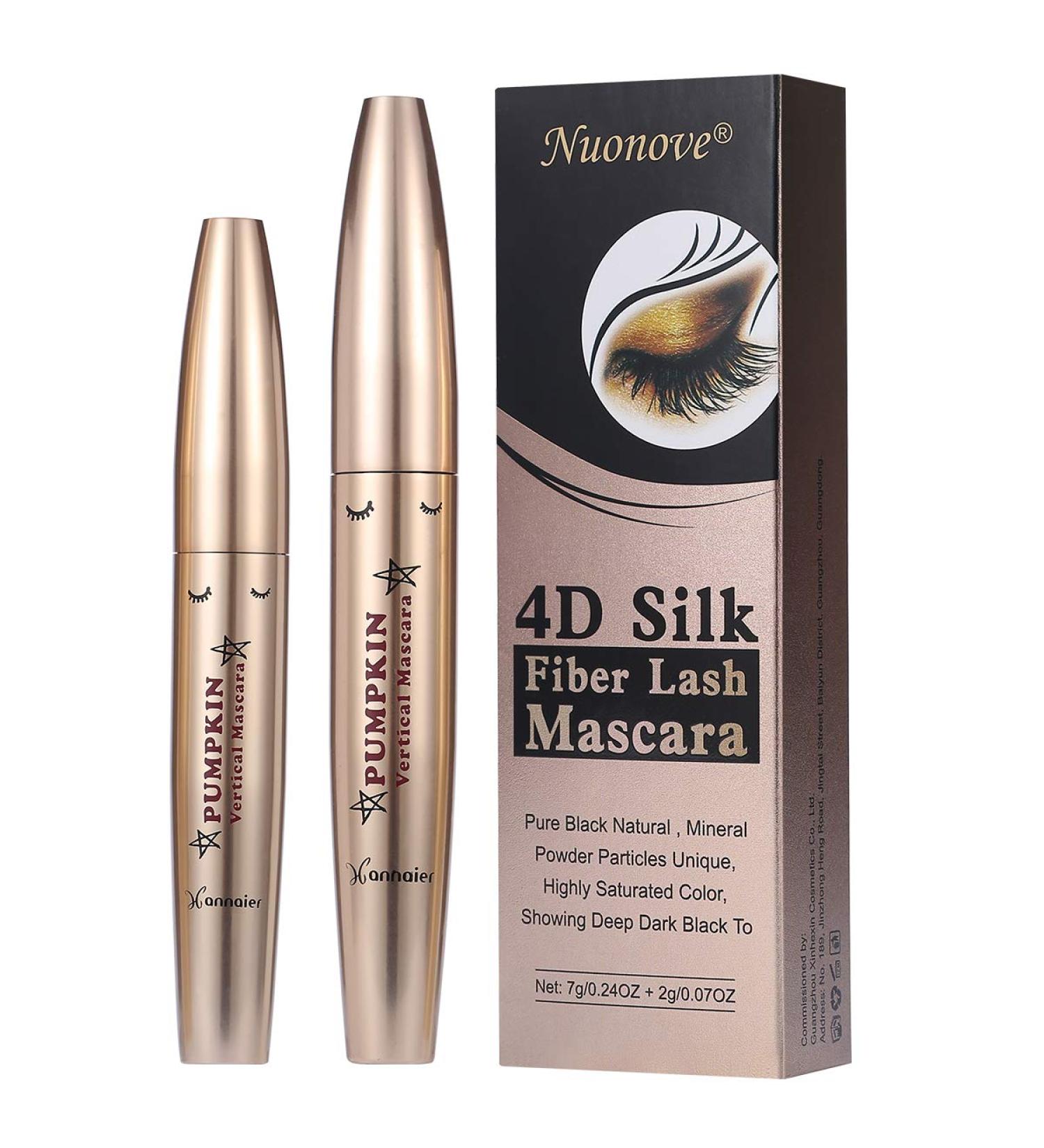 4D Silk Fiber Mascara | Waterproof Fiber Lashcara for Longer Eyelashes | Eyelash Extension Effect - Buy Online on GoSupps.com