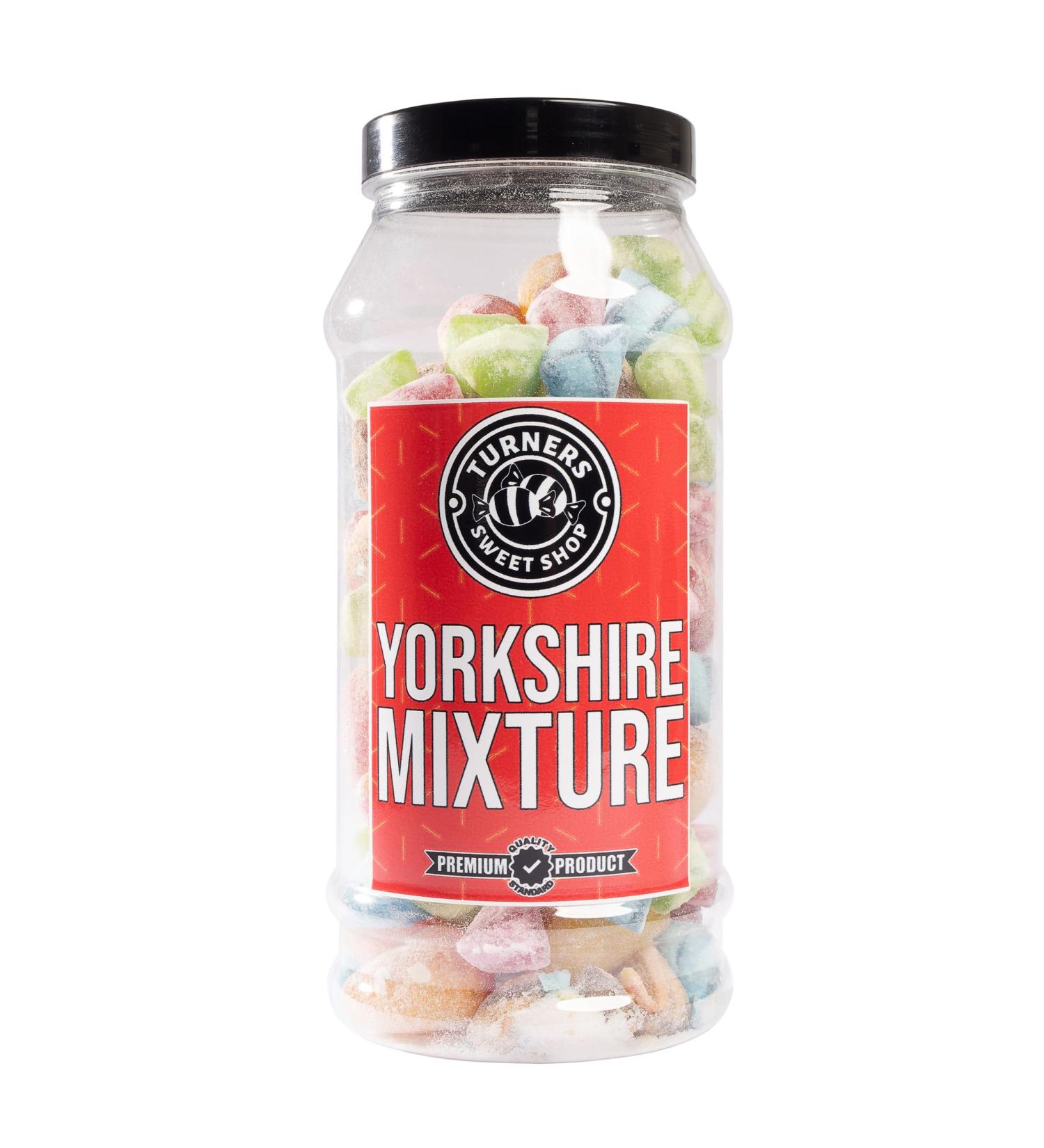 Yorkshire Mixture - 600g by Turners Sweet Shop Traditional Retro Gift Jar Classic Original Pick & Mix Sweets Quality Confectionary Fantastic Gifts for Him Her or Them