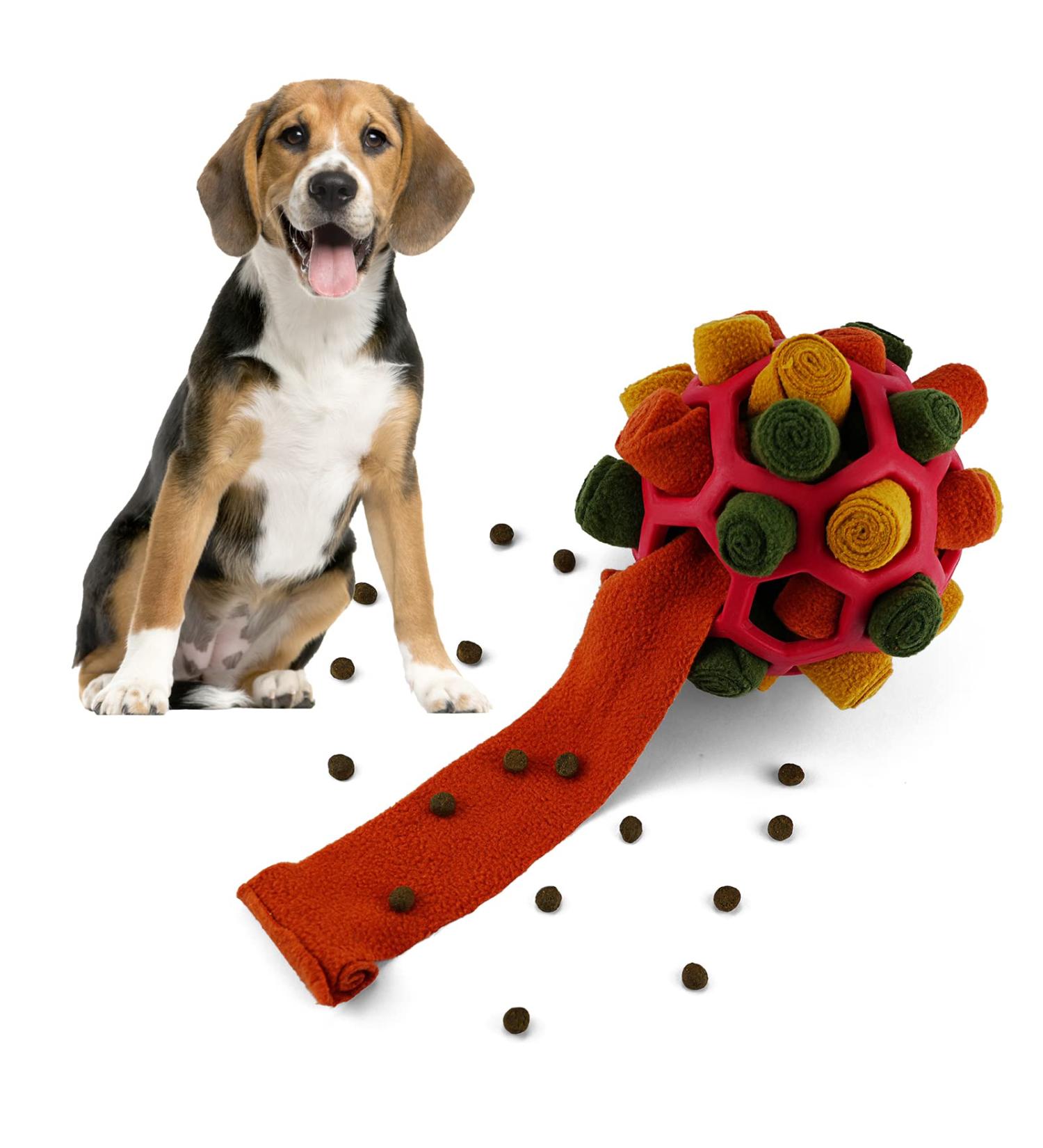 Buy Portable Larimuer Sniffing Ball for Dogs | Interactive Snuffle Toy for Small & Medium Pets - Red & Black - Buy Online on GoSupps.com