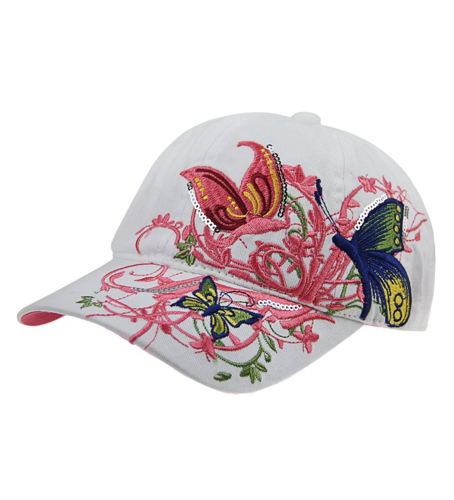 Qchomee Baseball Caps for Young Girls - Fashionable Snapback Hat with Sun Protection - Foldable Sport Sun Hat (White) - Buy Online on GoSupps.com