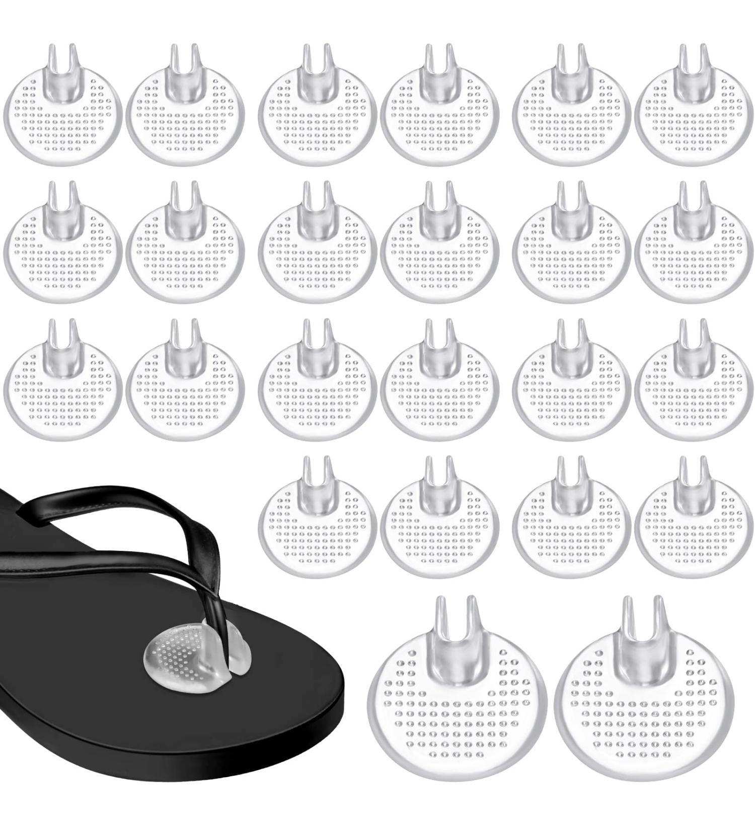 12 Pairs Silicone Toe Guards Cushions for High Heels, Flip Flops, Sandals - Non Slip Gel Protectors - Buy Online on GoSupps.com