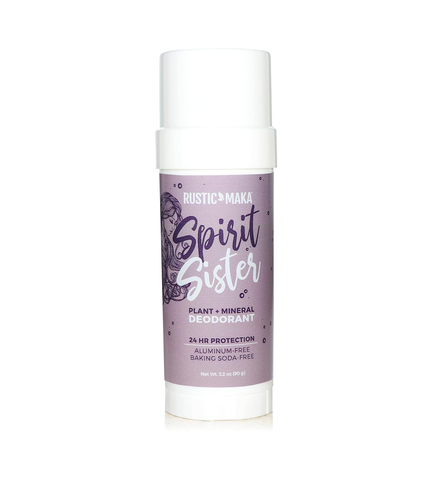 Rustic MAKA Spirit Sister Natural Deodorant for Women - Aluminum, Paraben, and Baking Soda Free, with Magnesium, Vegan and Cruelty-Free - Buy Online on GoSupps.com