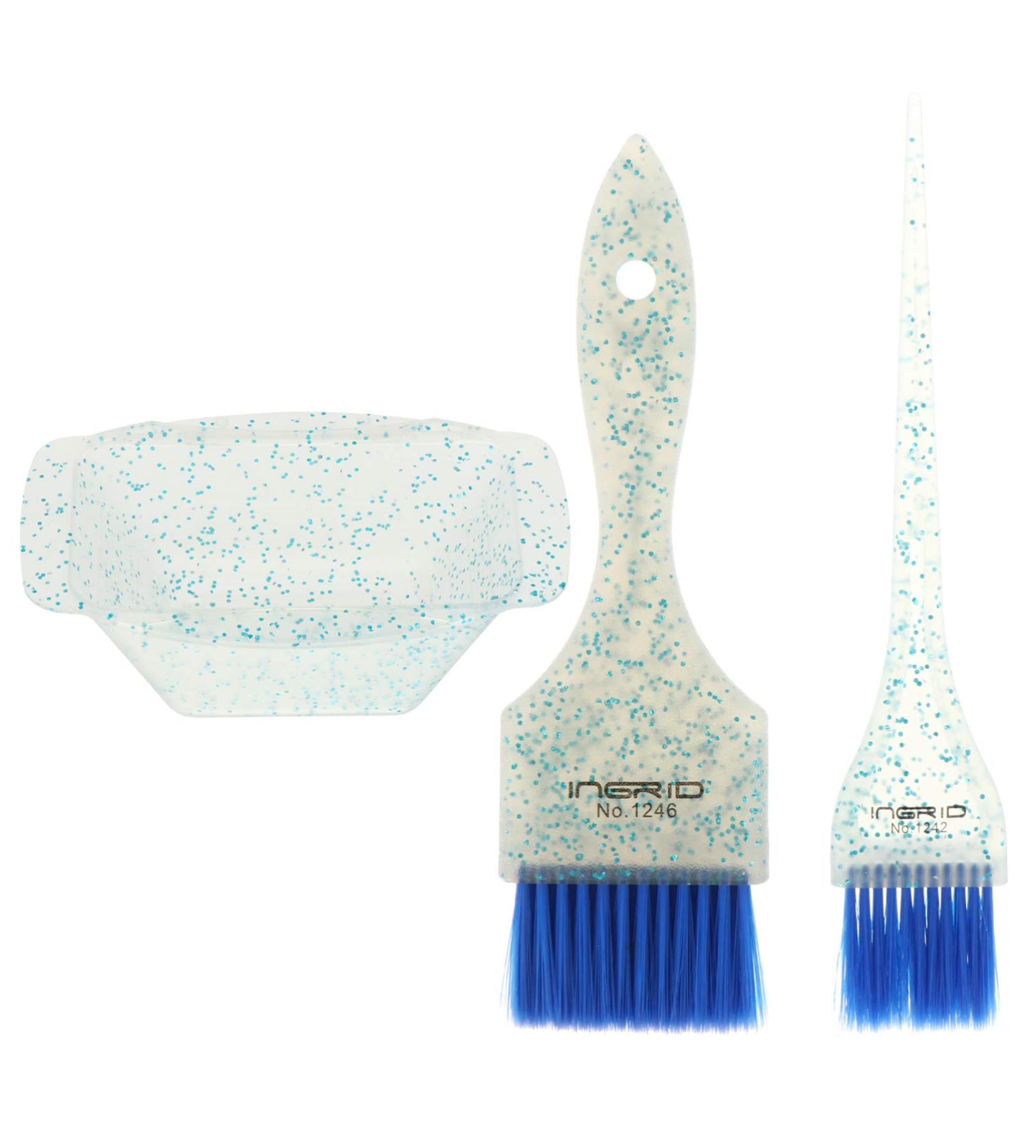 Minkissy Highlight Hair Brush Tint Bowls Set Hair Dye Brush and Bowl Set Professional Hair Dye Kit Salon Hair Coloring Dyeing Kit Tint Tool (Blue) Hair Color Brush Hair Dyeing Bowl - Buy Online on GoSupps.com