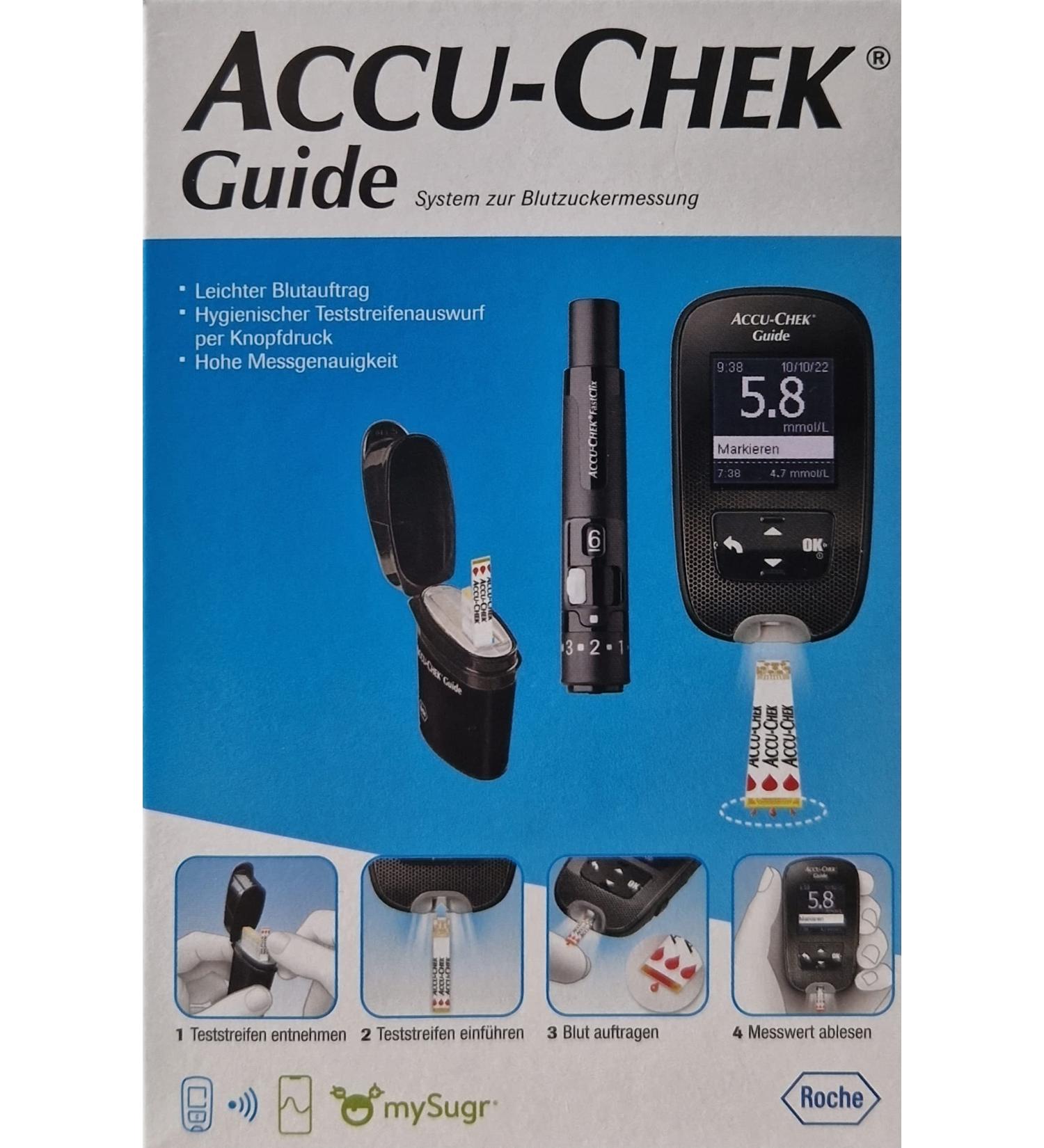 Accu Chek Guide Set MMOL/L - Accurate Blood Glucose Monitoring Tool for Diabetes Management | International Shipping Available - Buy Online on GoSupps.com