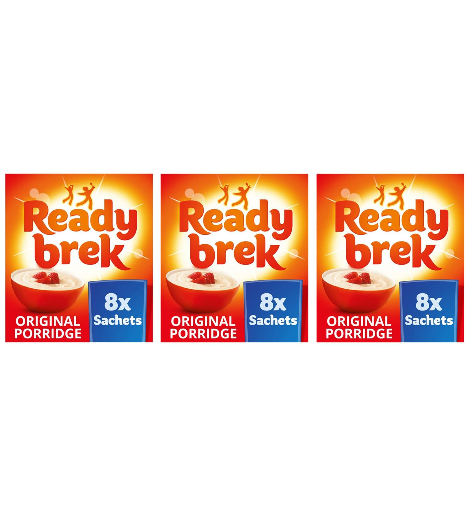 Intrinsic Treats Breakfast Oats Bundle with Ready Brek Original Smooth Porridge Oats Sachets (Pack of 3 - Total of 24 Sachets) - Buy Online on GoSupps.com