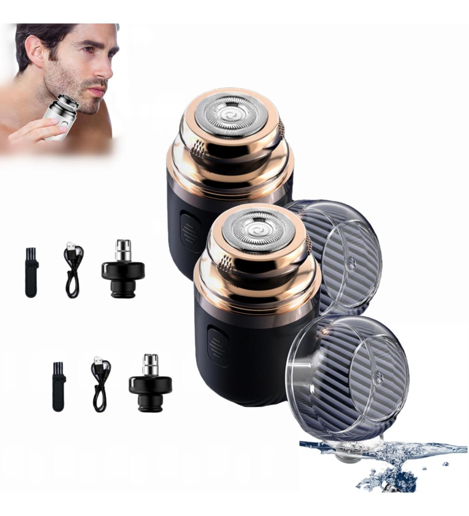 Cohbskj Portable Multifunctional Capsule Shaver Capsule Razor 2 In 1 Capsule Mini Shaver For Men Type-C Charging Beard Razor Washable Men's Electric Shaver (2PCS-C) - Buy Online on GoSupps.com