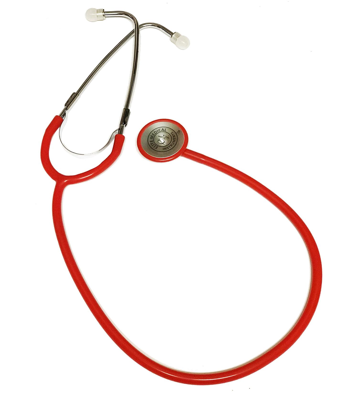 EMI Basix Single Head Stethoscope - Red