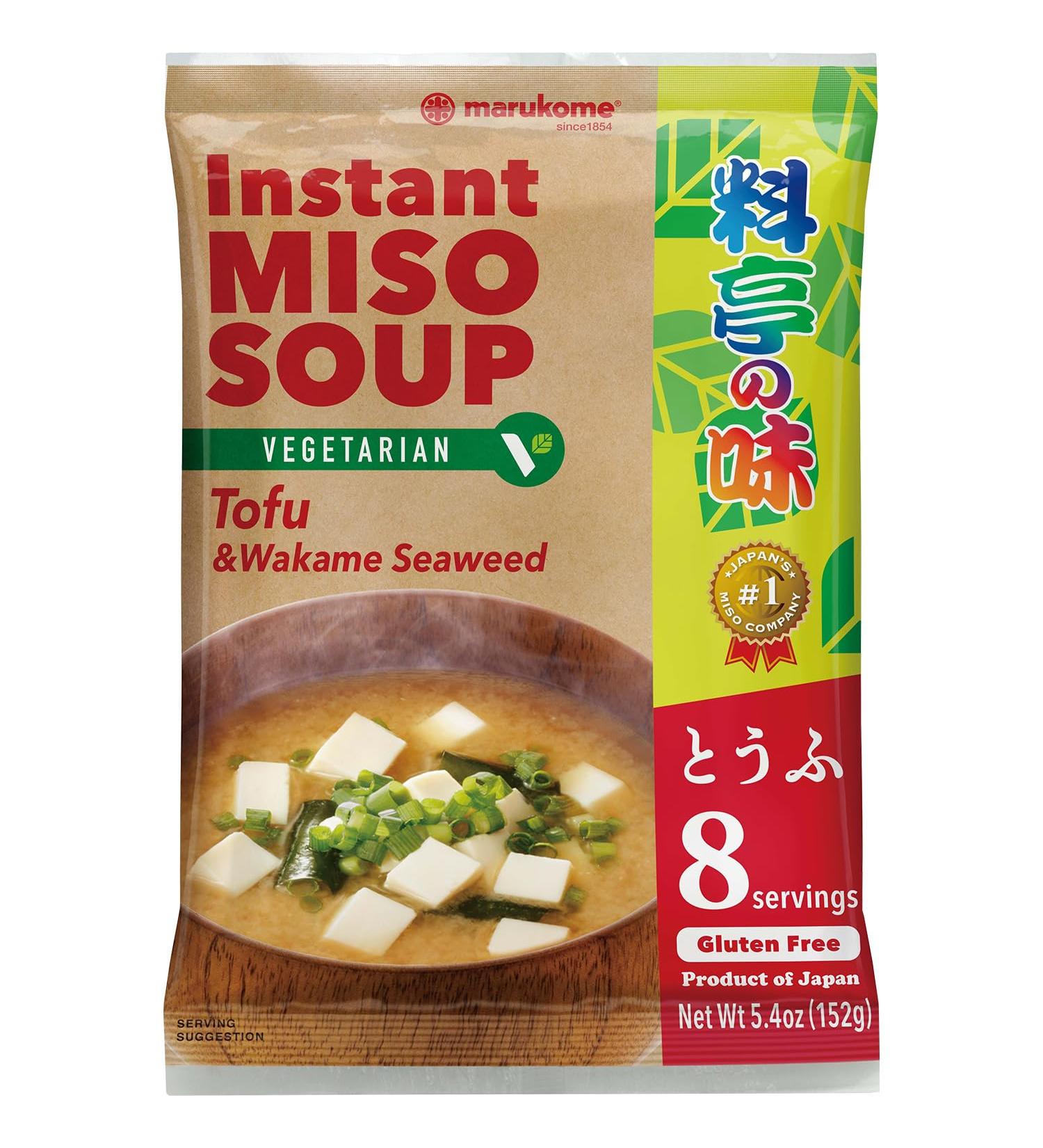 MARUKOME - Instant Miso Soup Vegetarian Tofu - 1 X 152 GR - Buy Online on GoSupps.com
