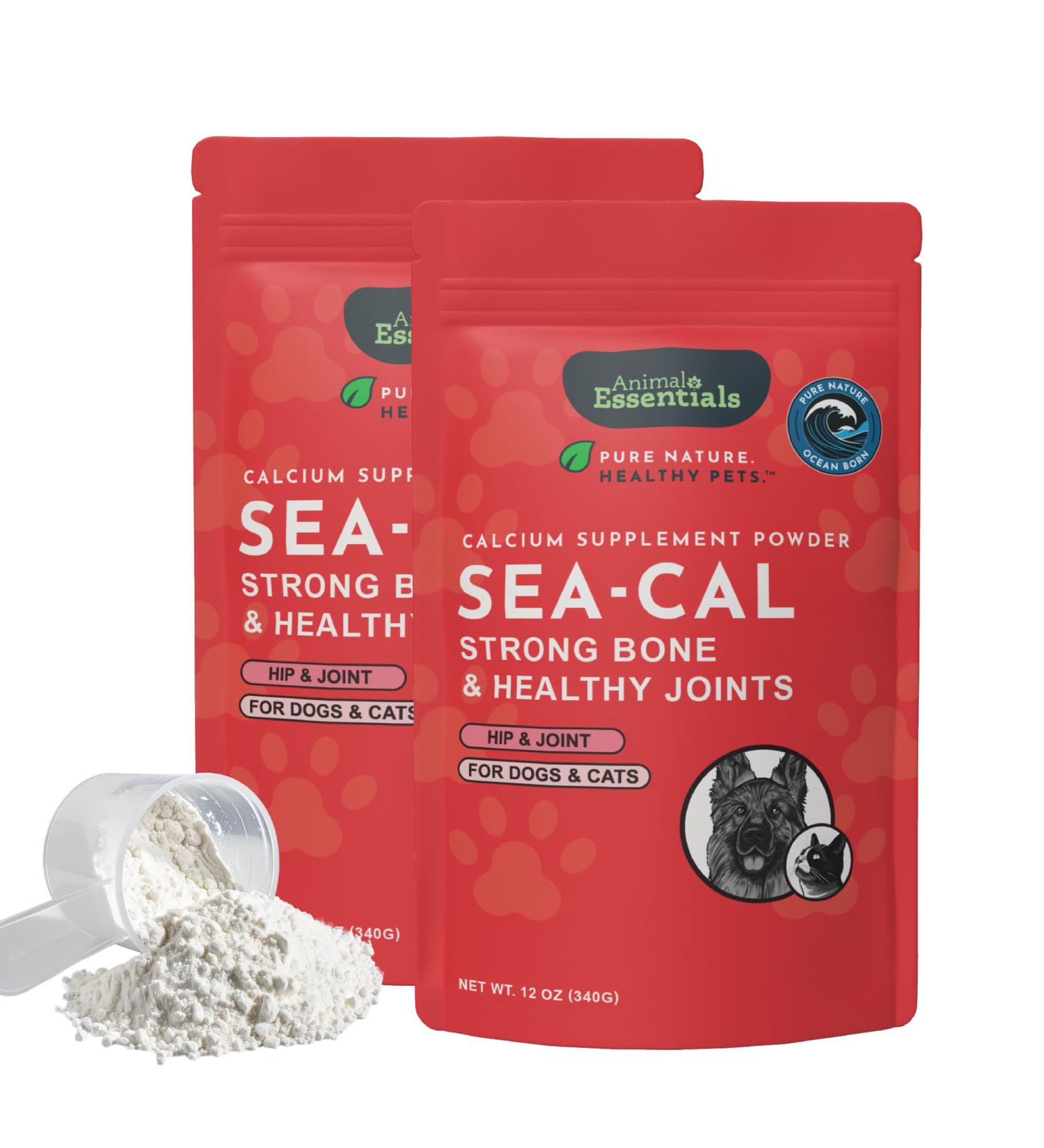 Animal Essentials Seaweed Calcium Supplement for Dogs & Cats 12 oz (2-Pack) Iceland Seaweed Magnesium Boron Zinc 12 Ounce (Pack of 2) - Buy Online on GoSupps.com