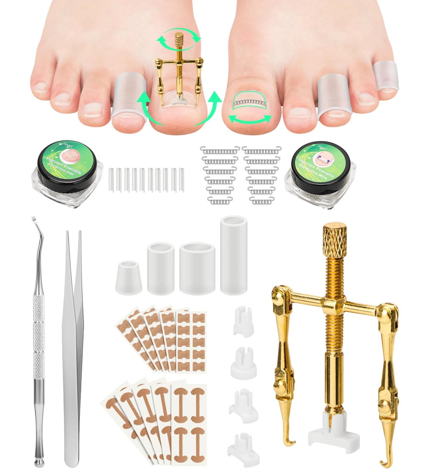 Ingrown Toenail Treatment Tools | Professional Removal Kit & Corrector for At-Home Nail Care - Buy Online on GoSupps.com