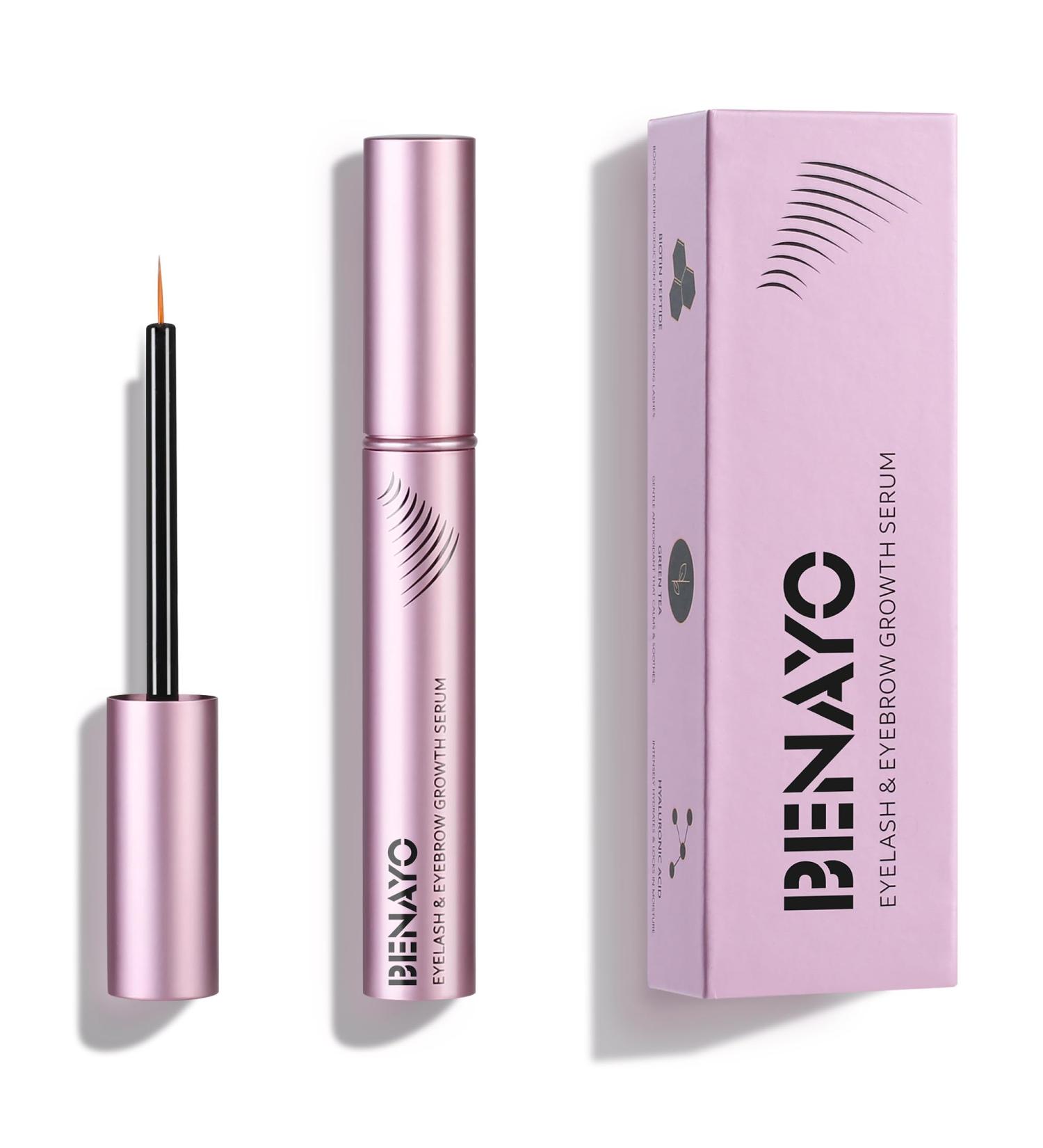 Eyelash Growth Serum | Natural Lash Serum for Thick Strong Lashes in 4 Weeks | 5ML (6 Months Supply - Buy Online on GoSupps.com
