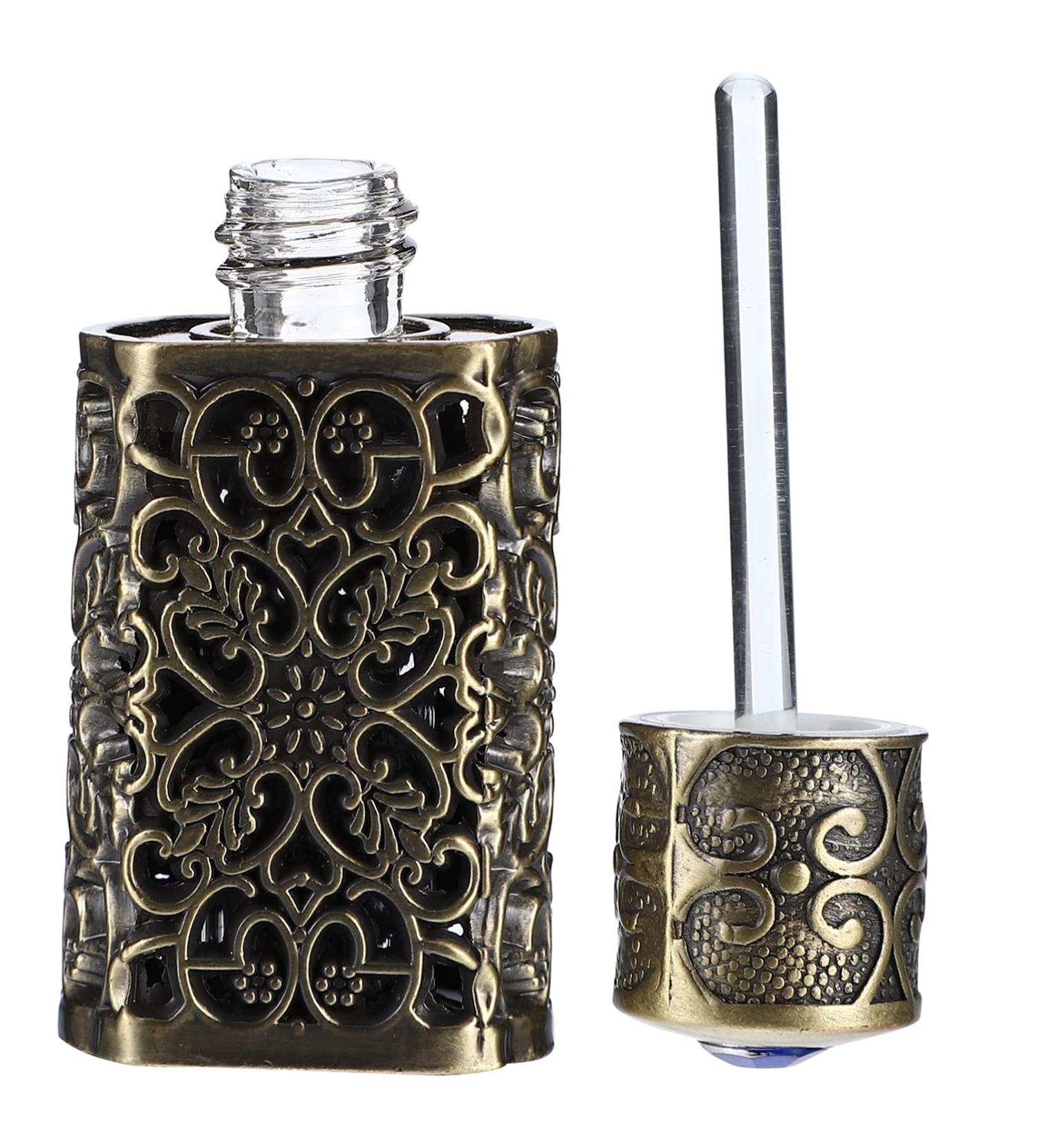 minkissy Metal Essential Oil Bottle Eye Middle Eastern Perfume Bottle Travel Bottle Aromatherapy Container Glass Travel Spray Bottle Perfume Sprayer Shell Metal Alloy Miss Essential Oil Box Green Patina - Buy Online on GoSupps.com