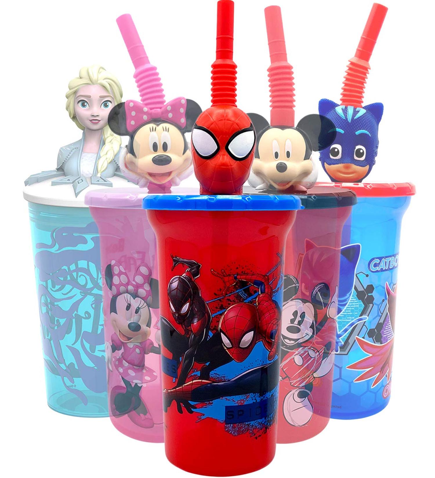 Marvel Spiderman Water Tumbler with 3D Straw - BPA Free Drinkware for Kids - Ideal for Home & Travel - Buy Online on GoSupps.com