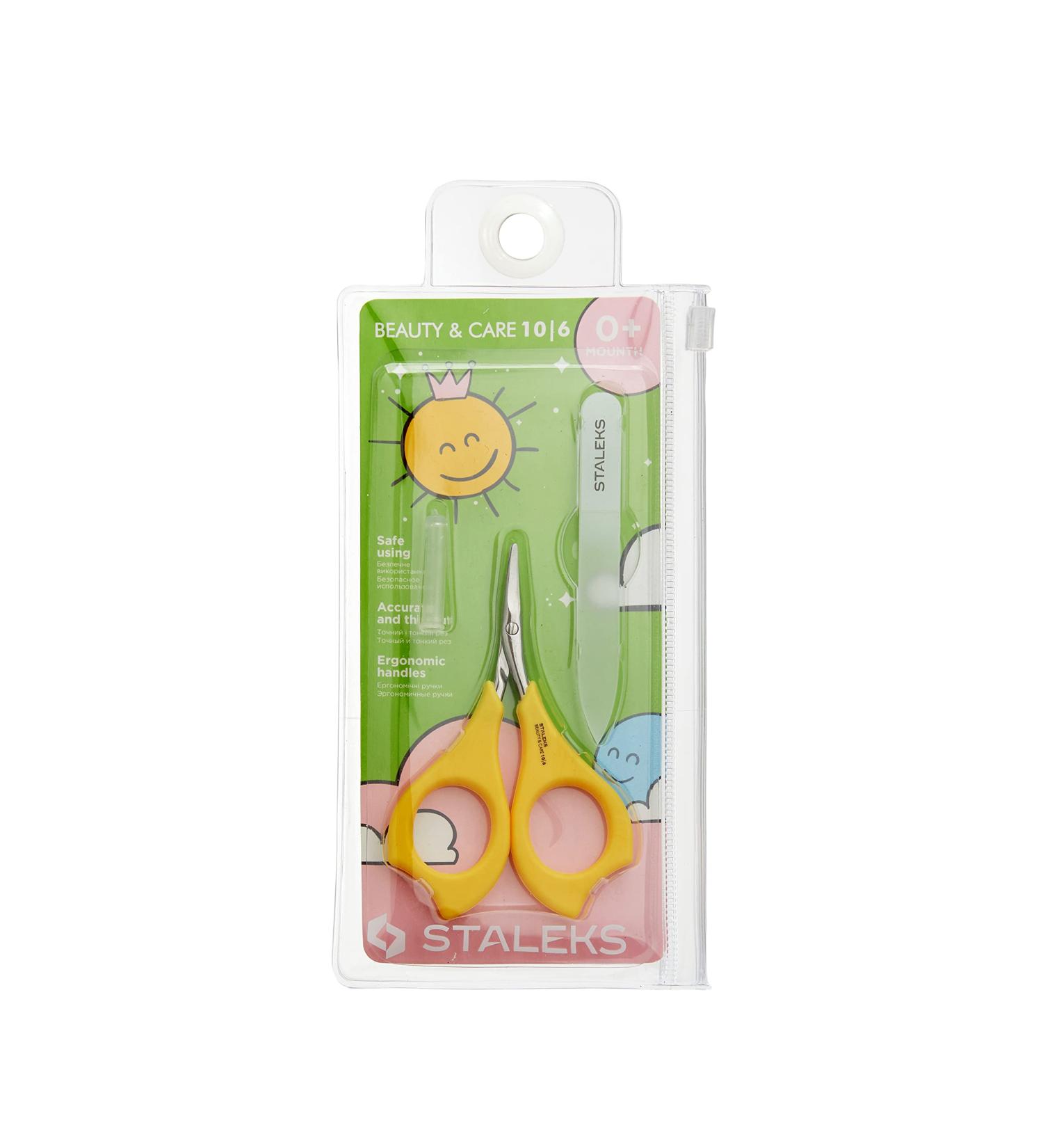 Children Set of Matte Scissors + Nail File Staleks Manicure Pedicure Kids SBC-10/6 - Buy Online on GoSupps.com