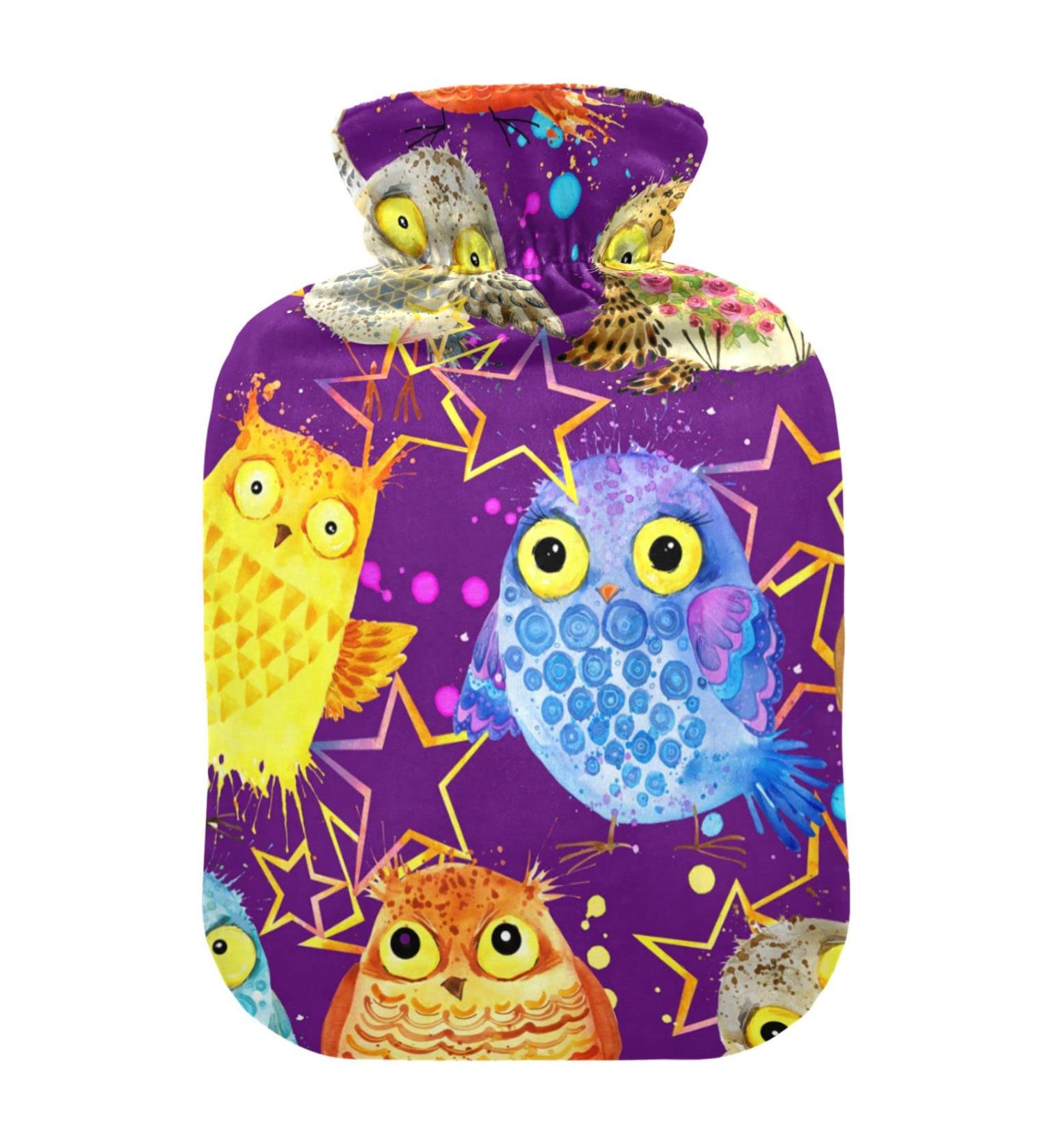 Buy Cute Owl Hot Water Bottle - 2L Cover for Pain Relief & Heat Therapy | International Shipping - Buy Online on GoSupps.com