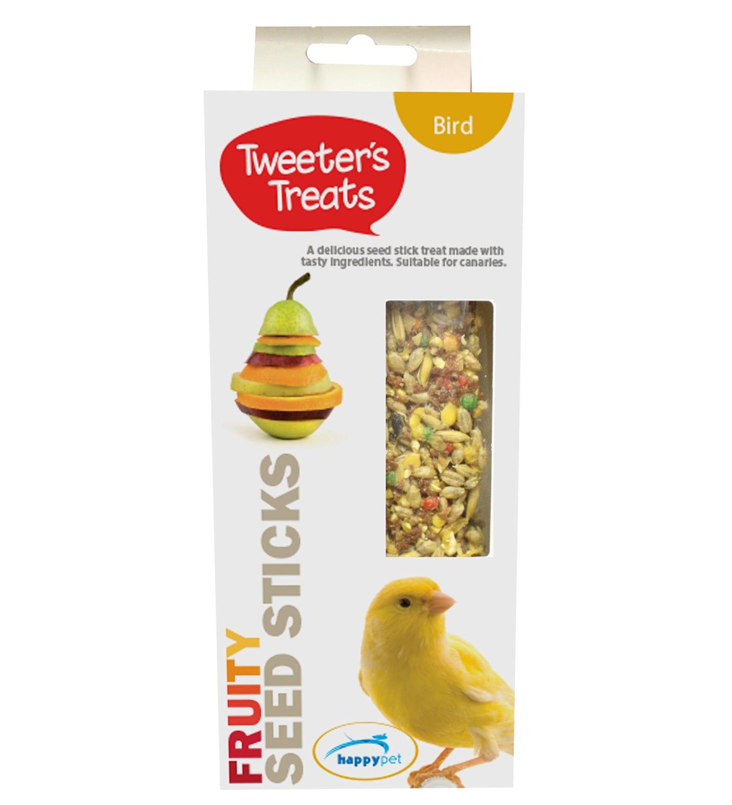 Tweeter's Treats Seed Sticks for Canaries - Fruity 2 Count (Pack of 1)